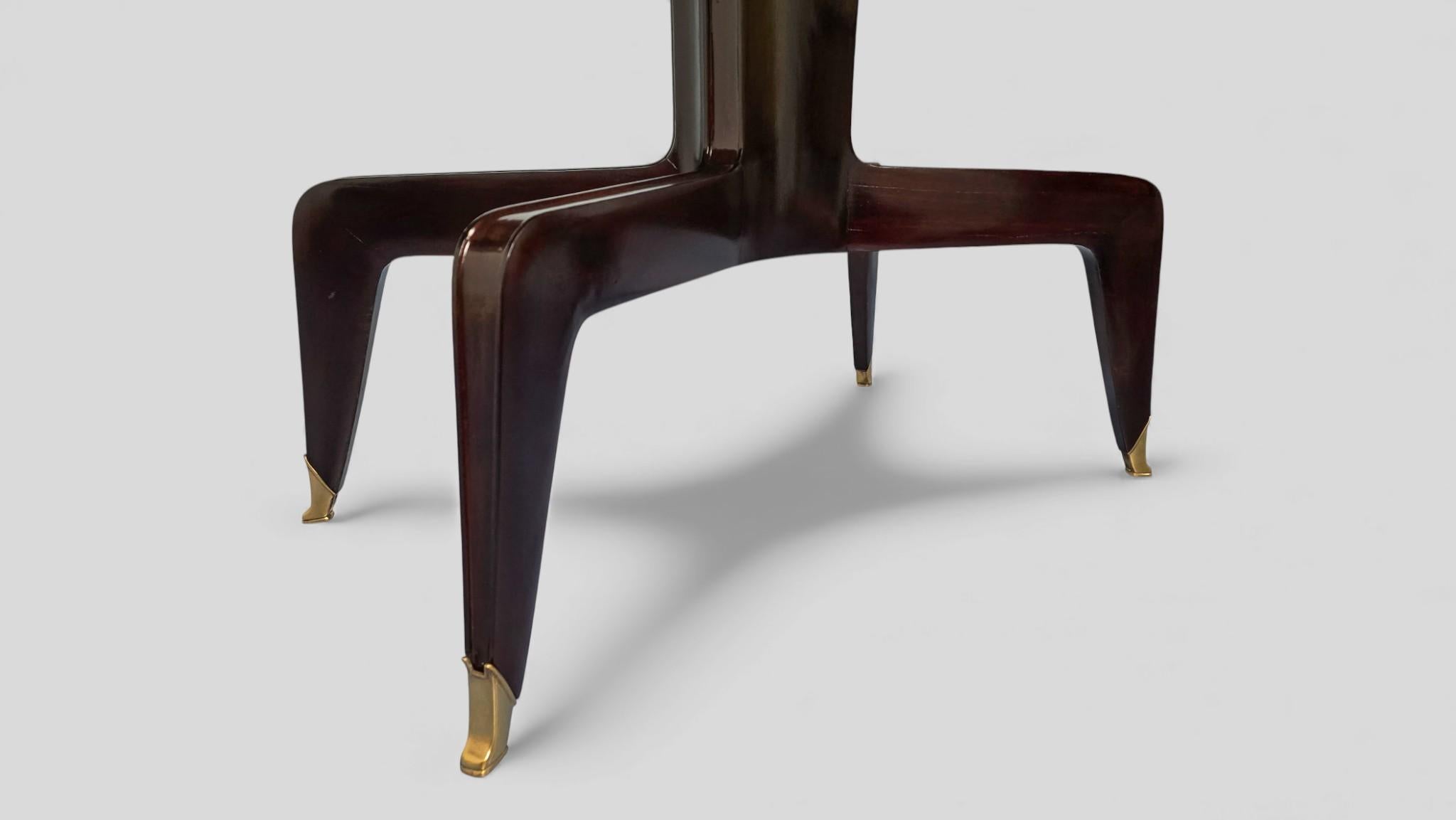 Italian Mid-Century Marble Dining Table attributed to Melchiorre Bega For Sale 9