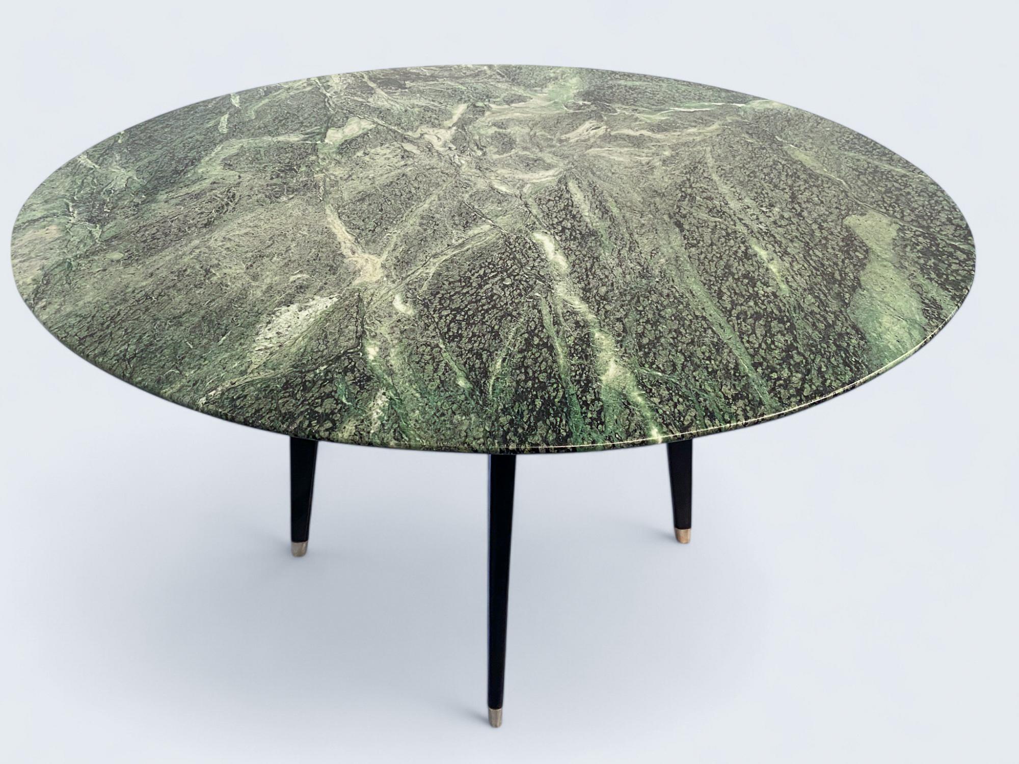 Italian Mid-Century  Marble Round Support or Center Table, by  Dassi 1950s For Sale 11