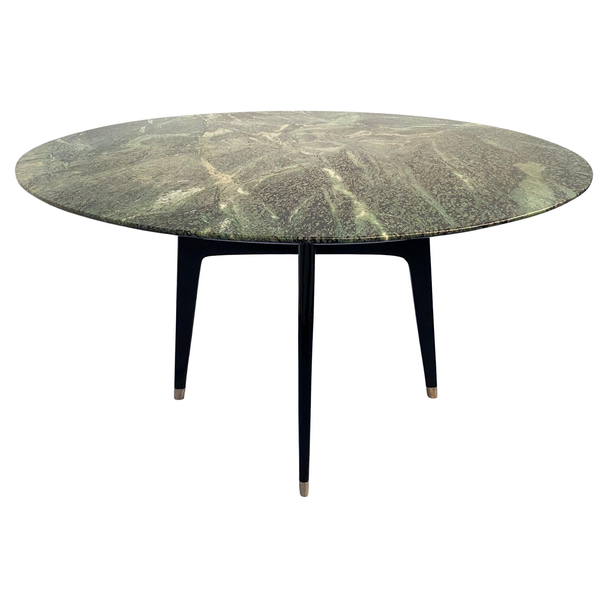 Italian Mid-Century  Marble Round Support or Center Table, by  Dassi 1950s For Sale