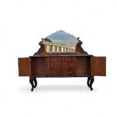 Italian Mid-Century Marble-Top Sideboard by Mobilificio Scorza Ovada, 1950s