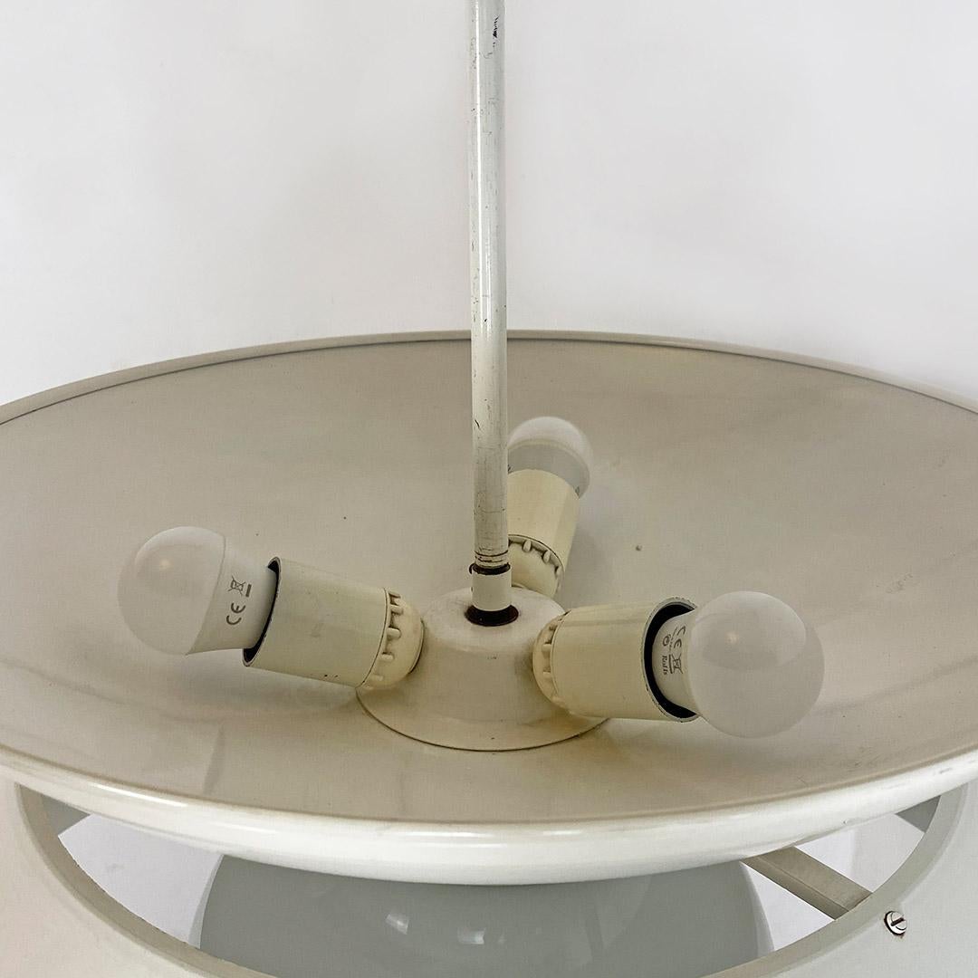 Italian Mid Century Metal Cetra Chandelier by Vico Magistretti for Artemide 1969 For Sale 5