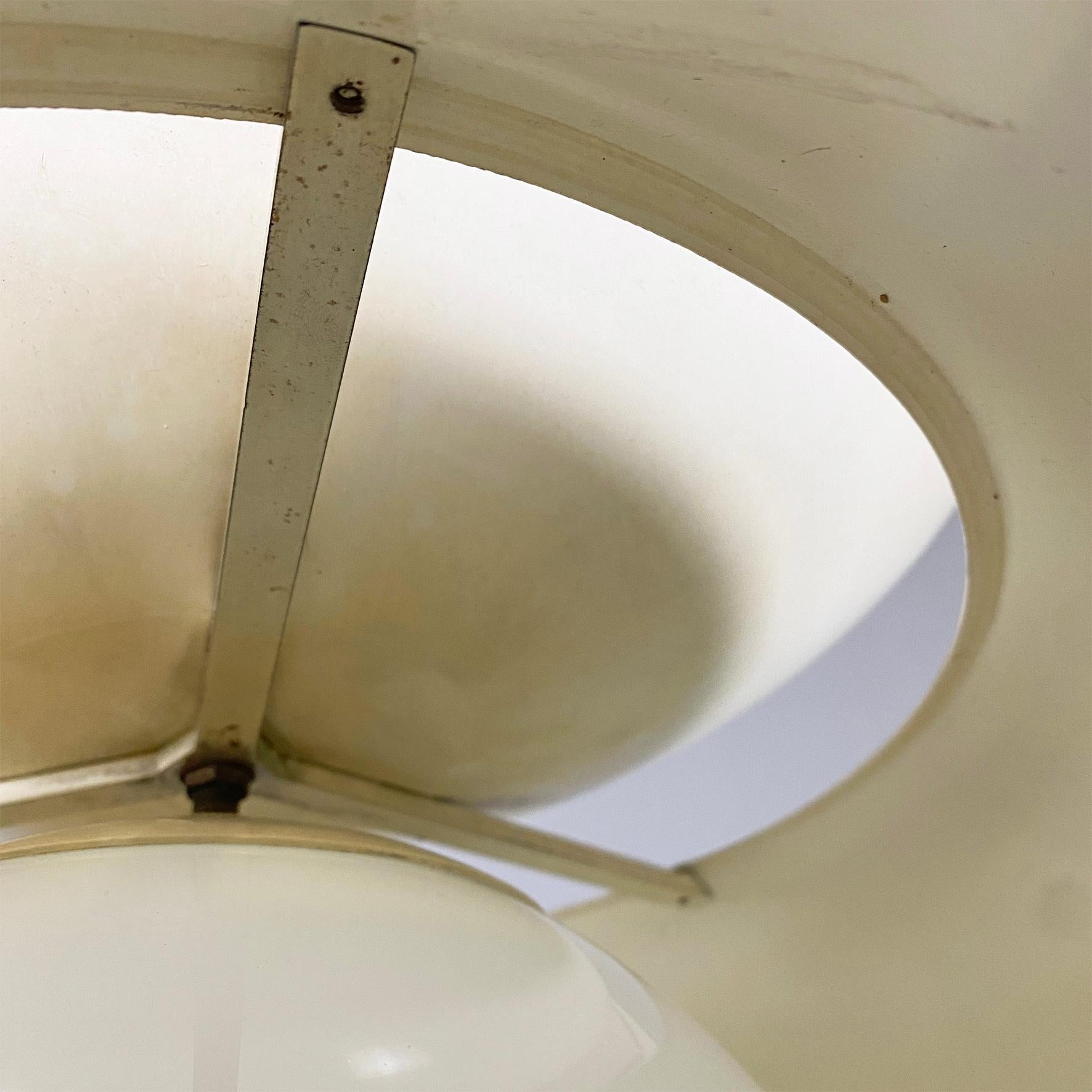 Mid-Century Modern Italian mid-century metal Cetra chandelier by Vico Magistretti for Artemide 1969