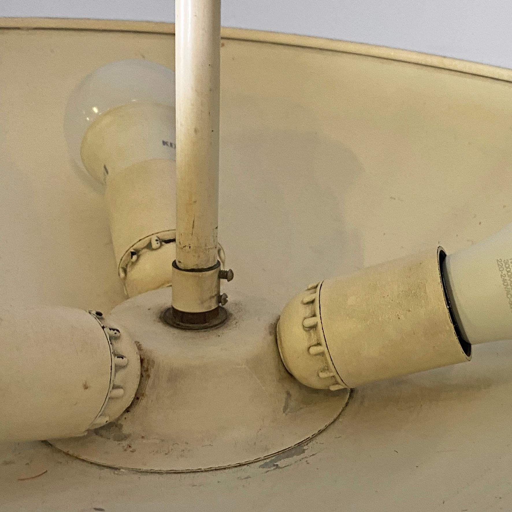 Italian mid-century metal Cetra chandelier by Vico Magistretti for Artemide 1969 1
