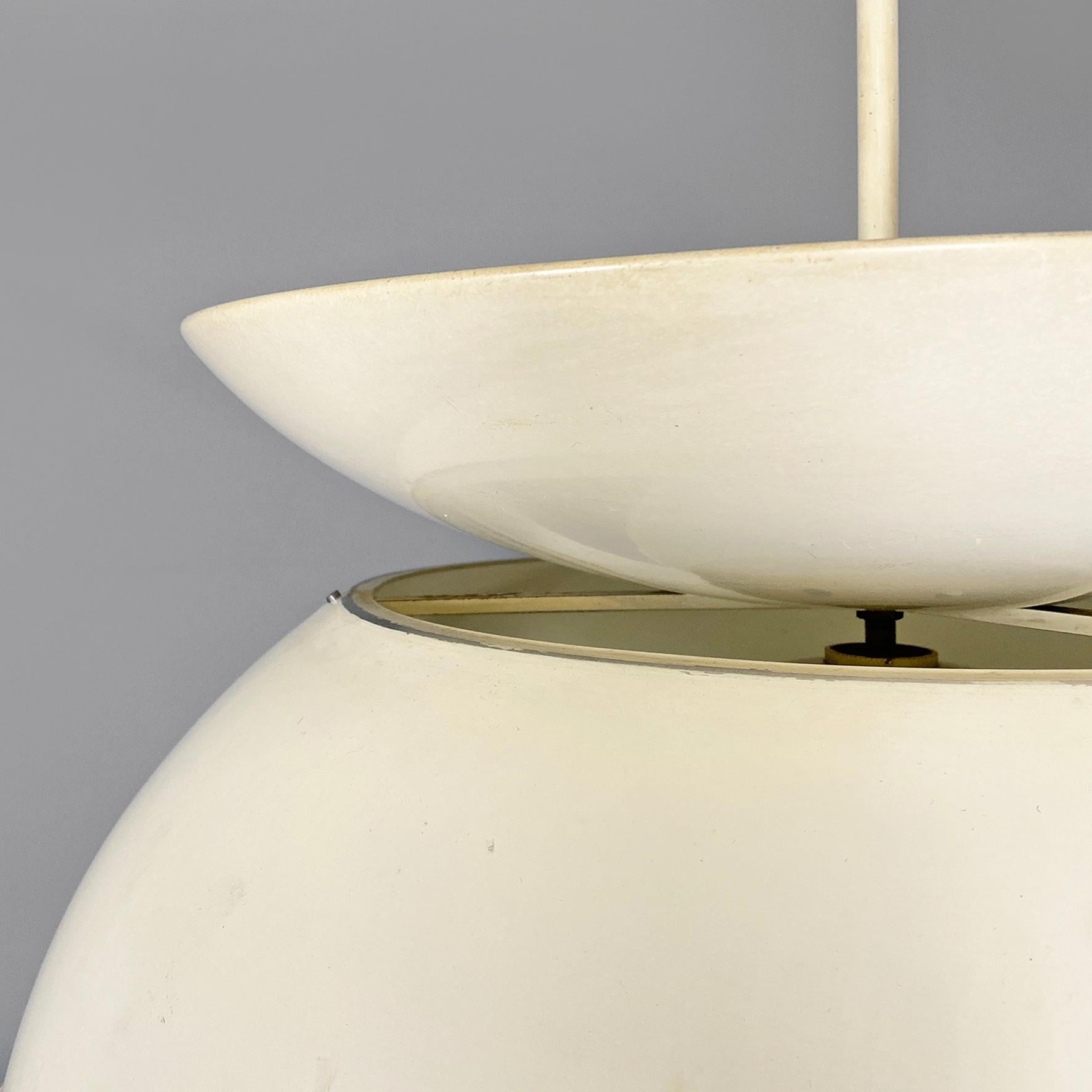 Italian mid-century metal Cetra chandelier by Vico Magistretti for Artemide 1969 2