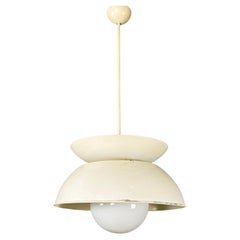 Italian mid-century metal Cetra chandelier by Vico Magistretti for Artemide 1969