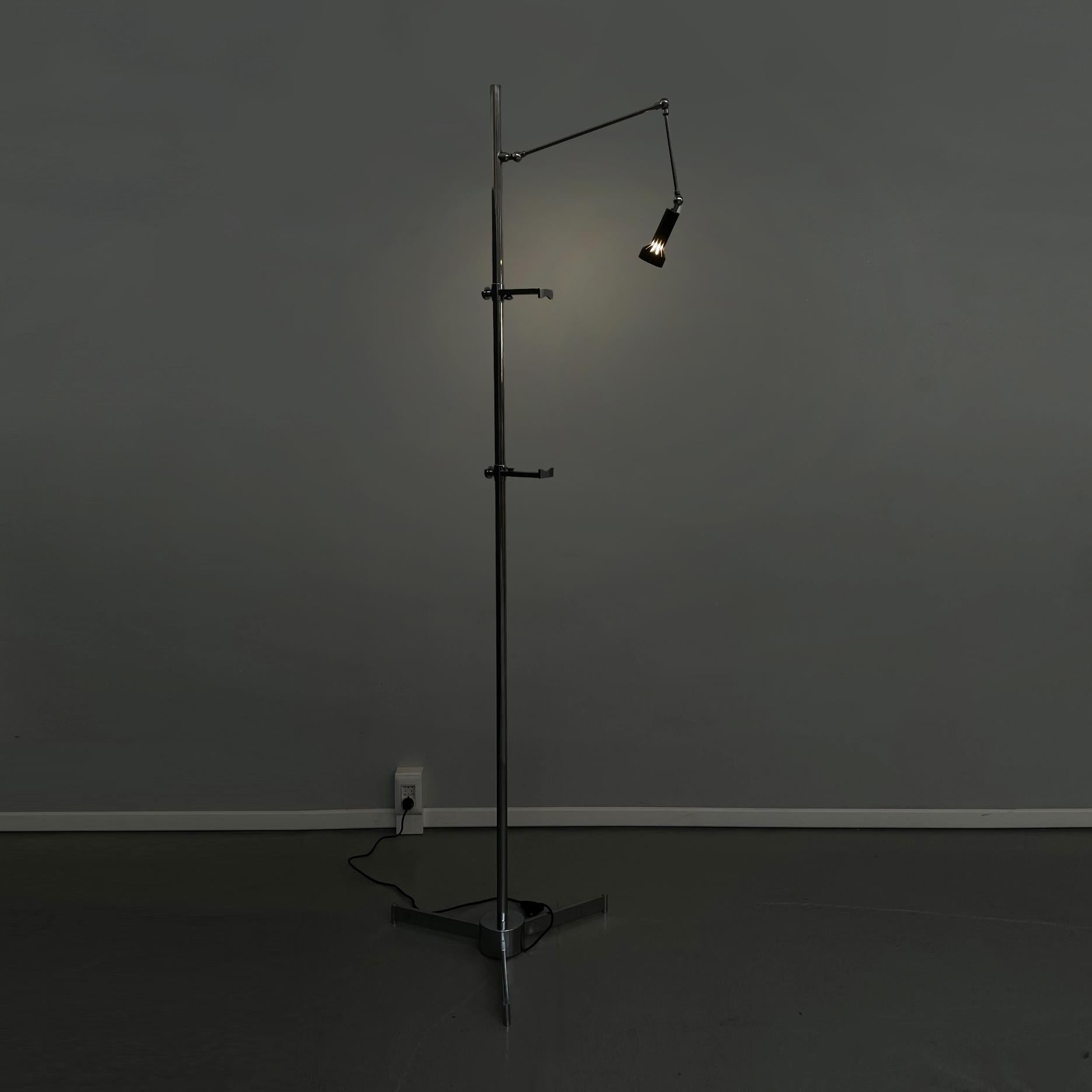 Mid-Century Modern Italian Mid-Century Metal Easel Floor Lamp by Angelo Lelii for Arredoluce, 1960s For Sale