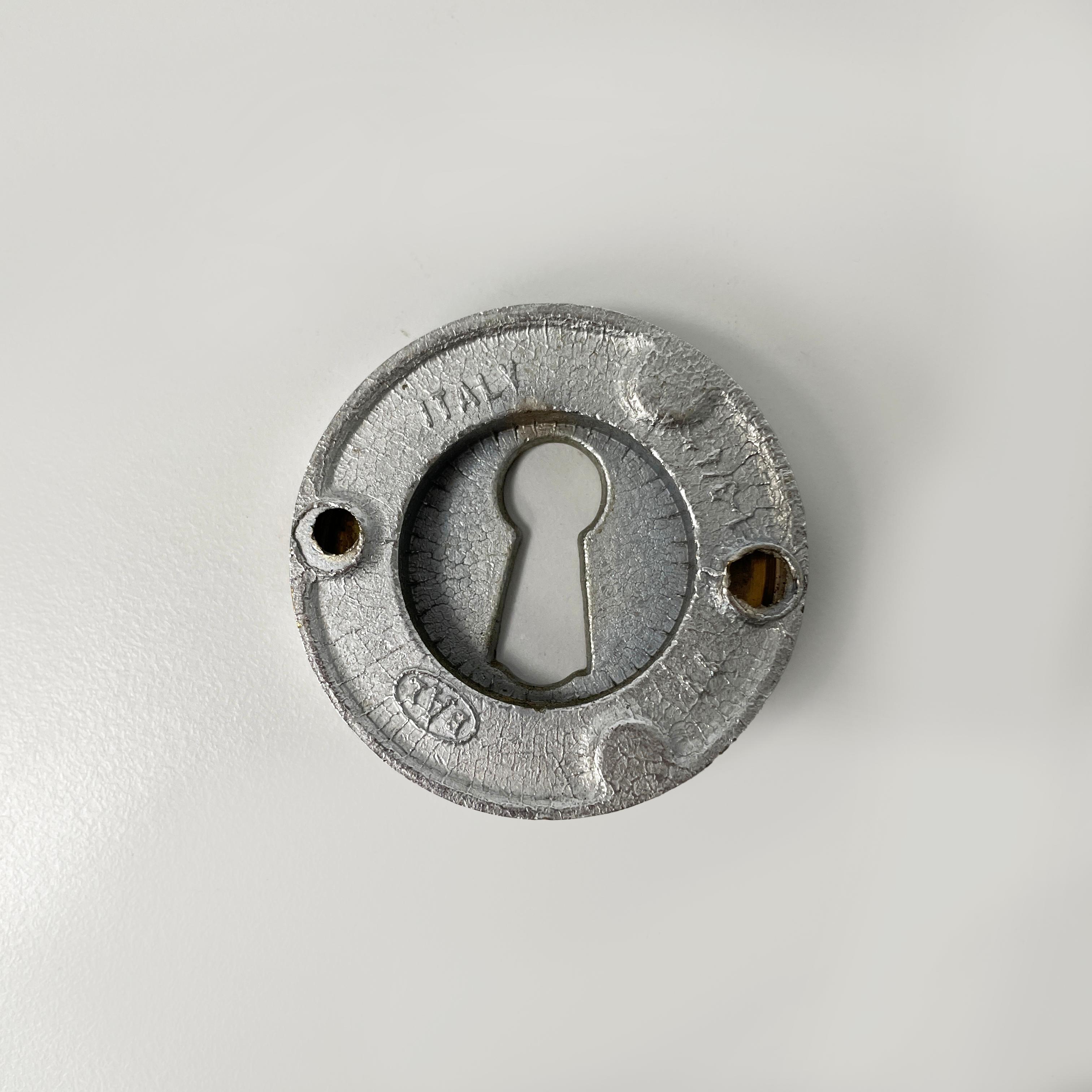 Italian mid-century metal handles and locks by Caccia Dominioni Azucena, 1960s For Sale 8
