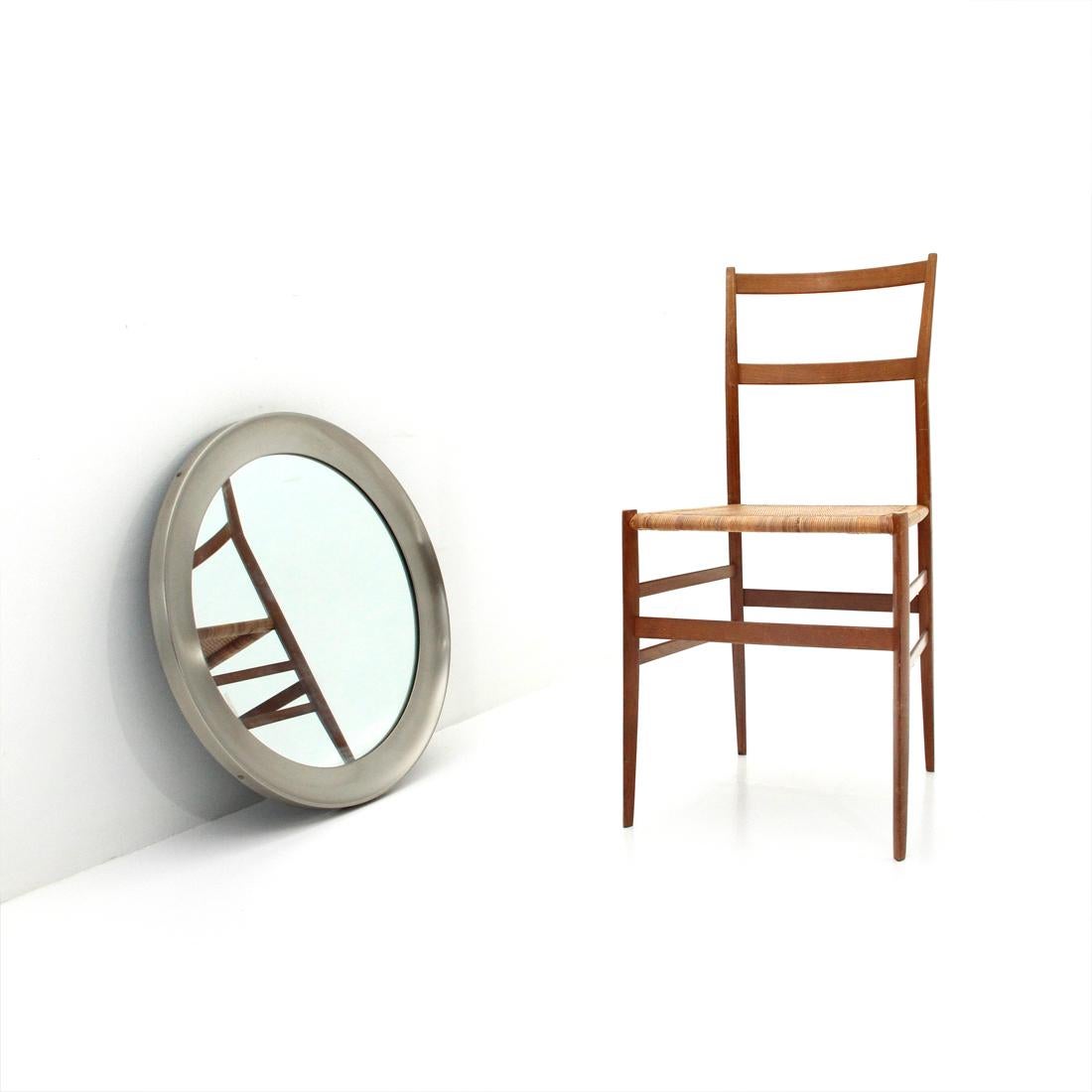 Italian Midcentury Mirror by Sergio Asti for Artemide, 1960s For Sale 6
