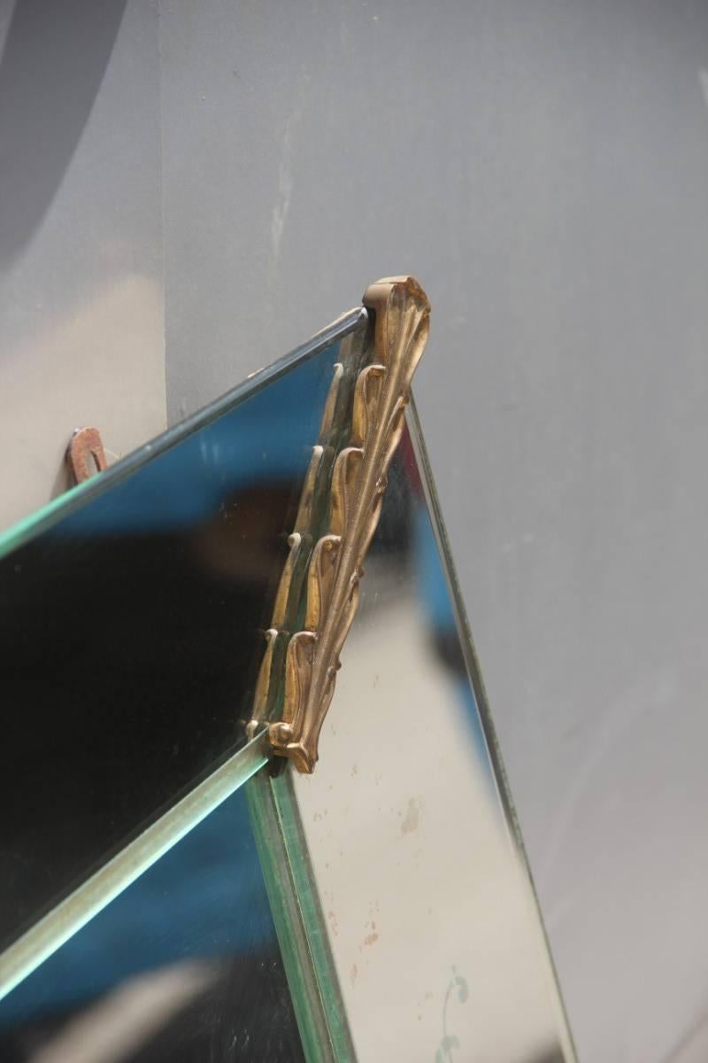 Mid-20th Century Italian Midcentury Mirror Elegant Design Borsani Attributed