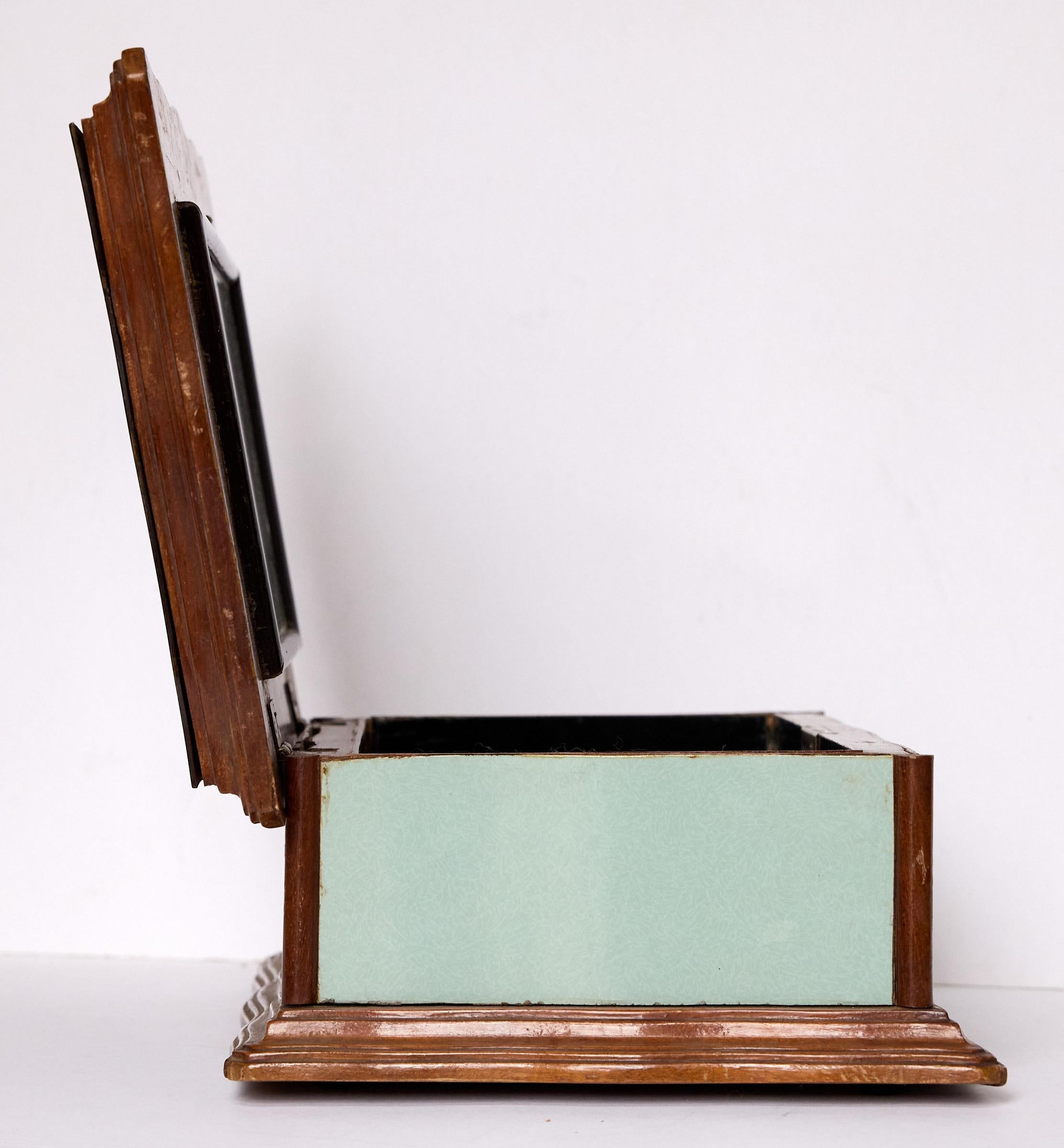 20th Century Italian Mid-Century Mirrored Letter Box For Sale