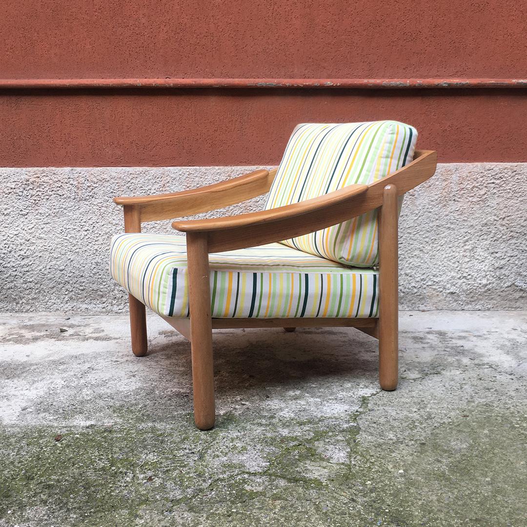 Italian Midcentury Mod. Loden Armchair by Vico Magistretti for Cassina, 1960s In Good Condition In MIlano, IT