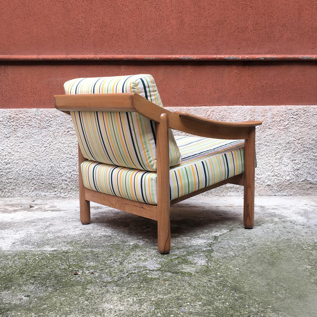 Fabric Italian Midcentury Mod. Loden Armchair by Vico Magistretti for Cassina, 1960s