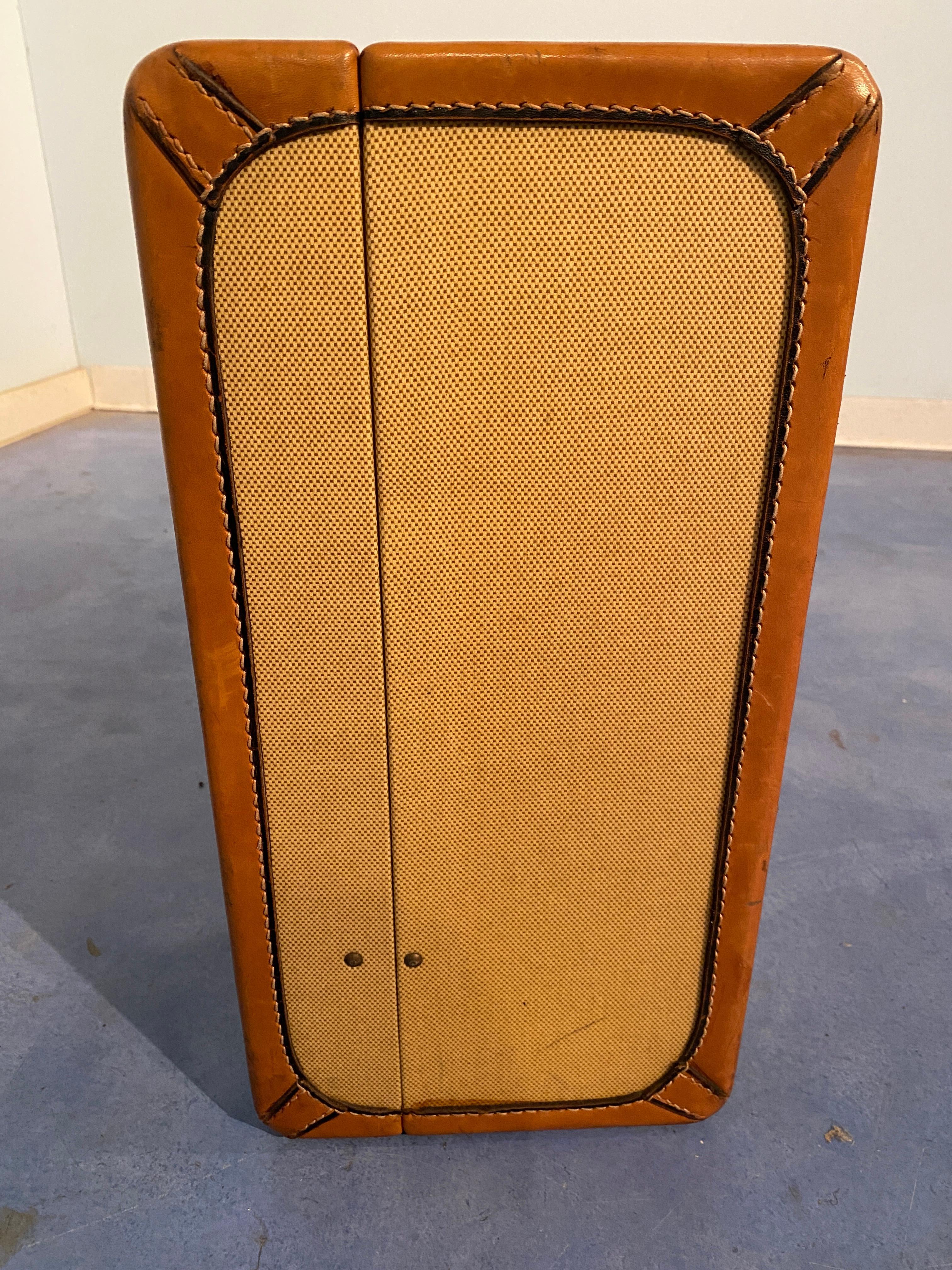 Italian Mid-Century Moder Cream Color Luggage or Suitcase, 1960 For Sale 1