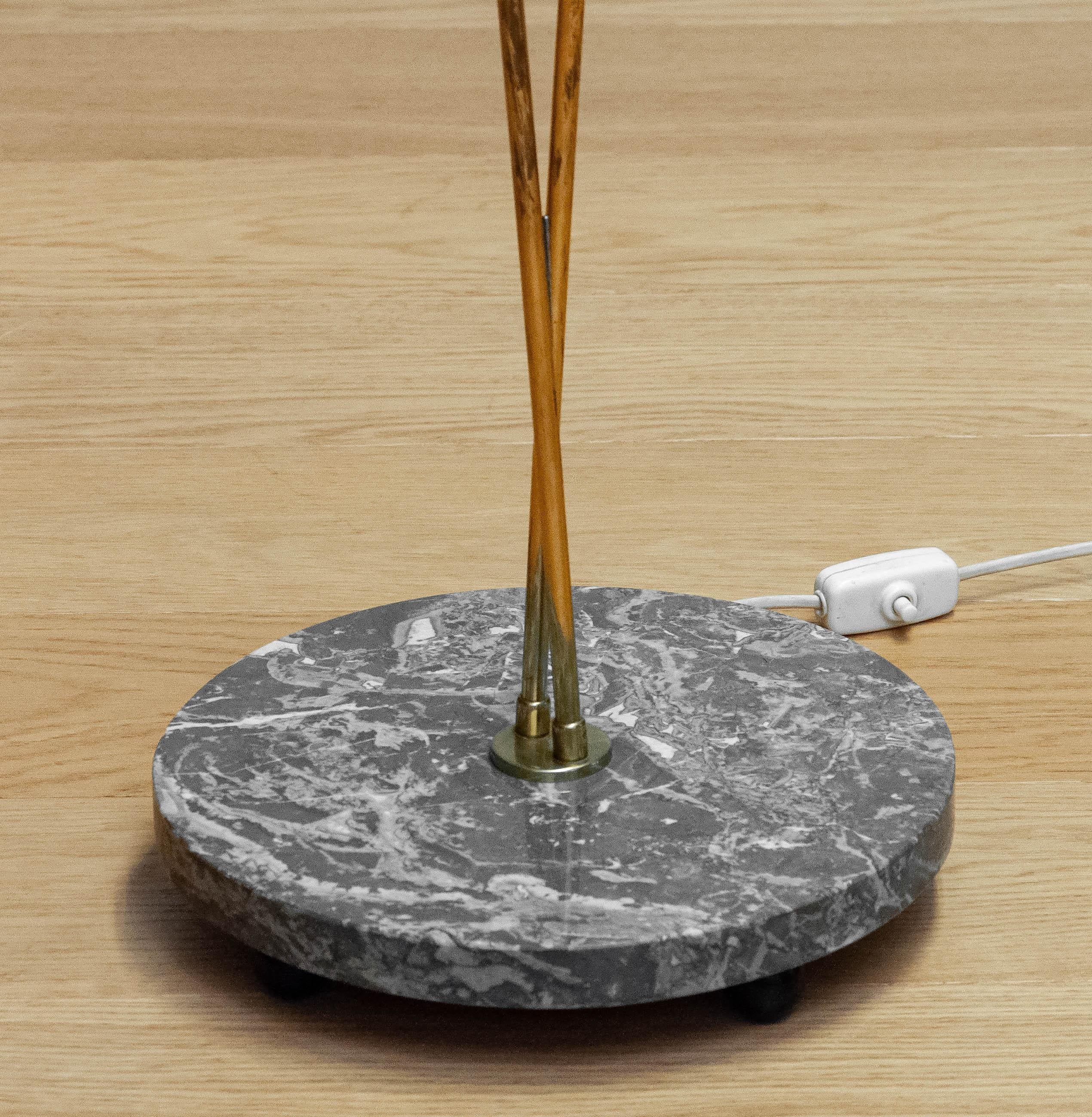 Moderen Opal, Brass And Marble 'Petit Arboletto' By Stilnovo. Italy 1960s For Sale 1