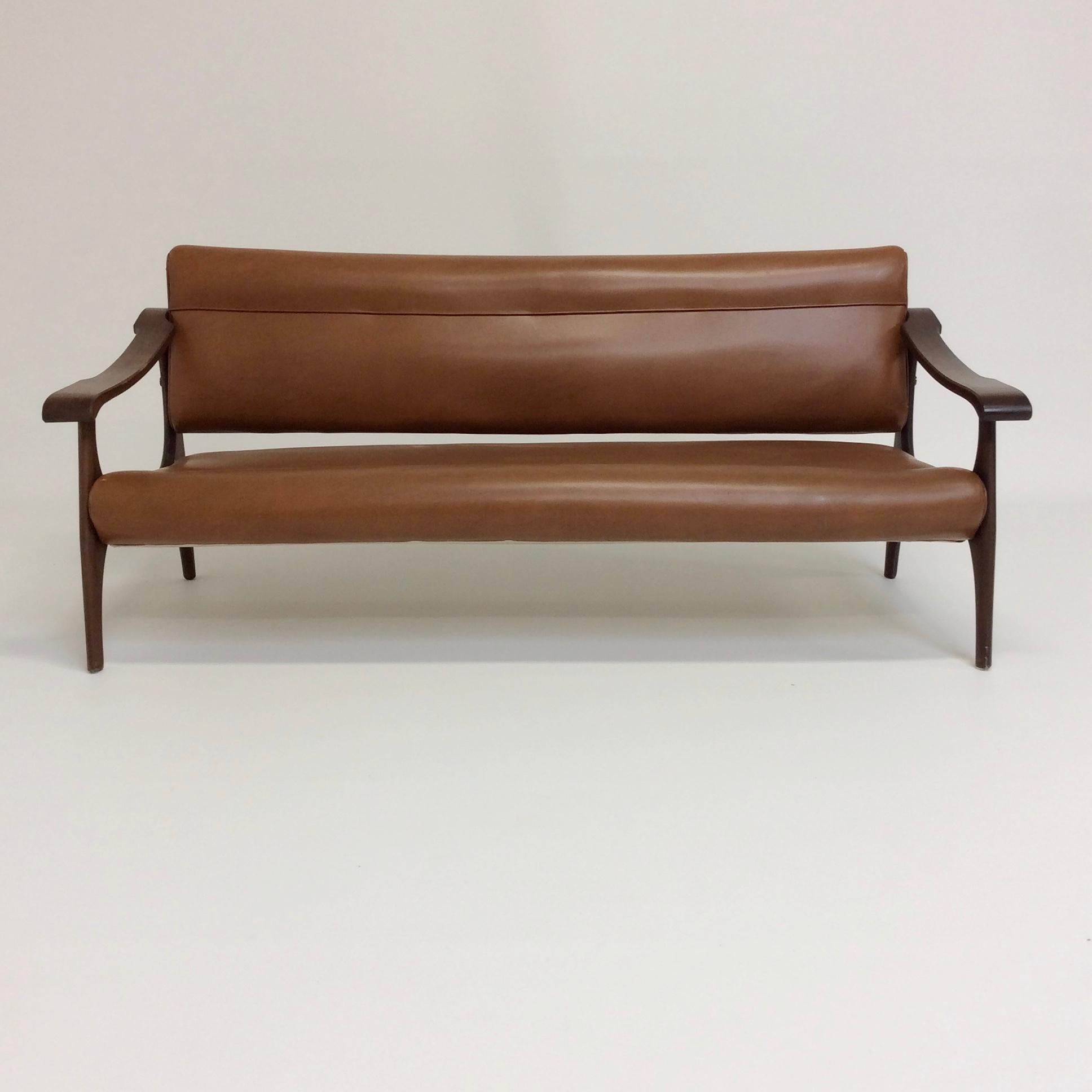 Italian Mid-Century Modern 3-Seat Sofa, circa 1960 In Good Condition In Brussels, BE