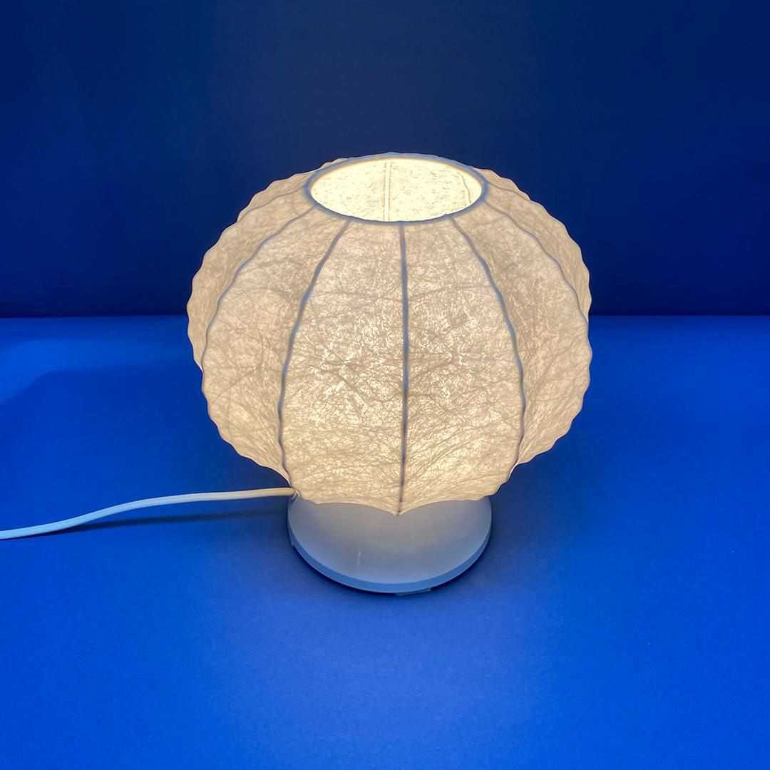 Italian Mid-Century Modern Abat-Jour with Cocoon Lampshade, 1970s 6