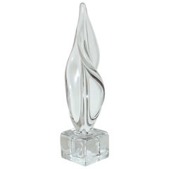 Italian Mid-Century Modern Abstract Sculpture in Murano Glass, 1970s