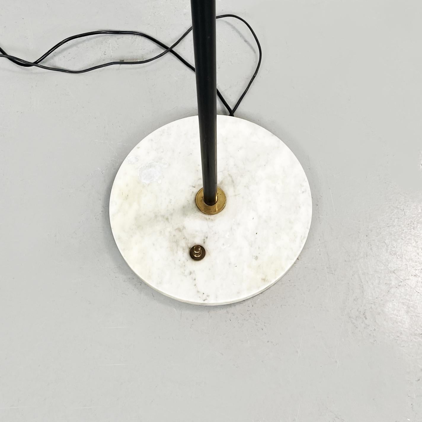 Italian Mid-Century Modern Adjustable Brass Metal Floor Lamp by Stilux, 1950s For Sale 8
