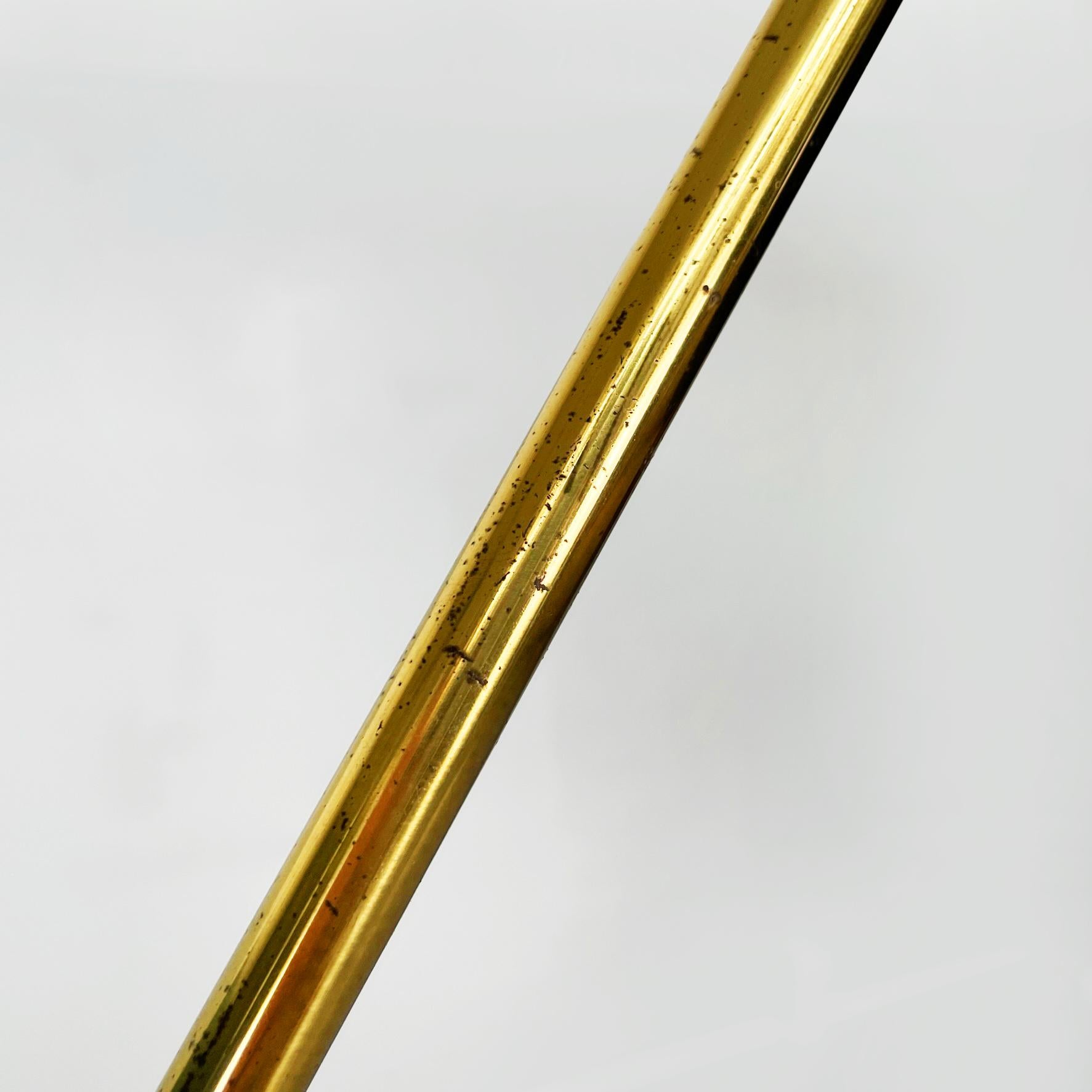 Italian Mid-Century Modern Adjustable Brass Metal Floor Lamp by Stilux, 1950s For Sale 5