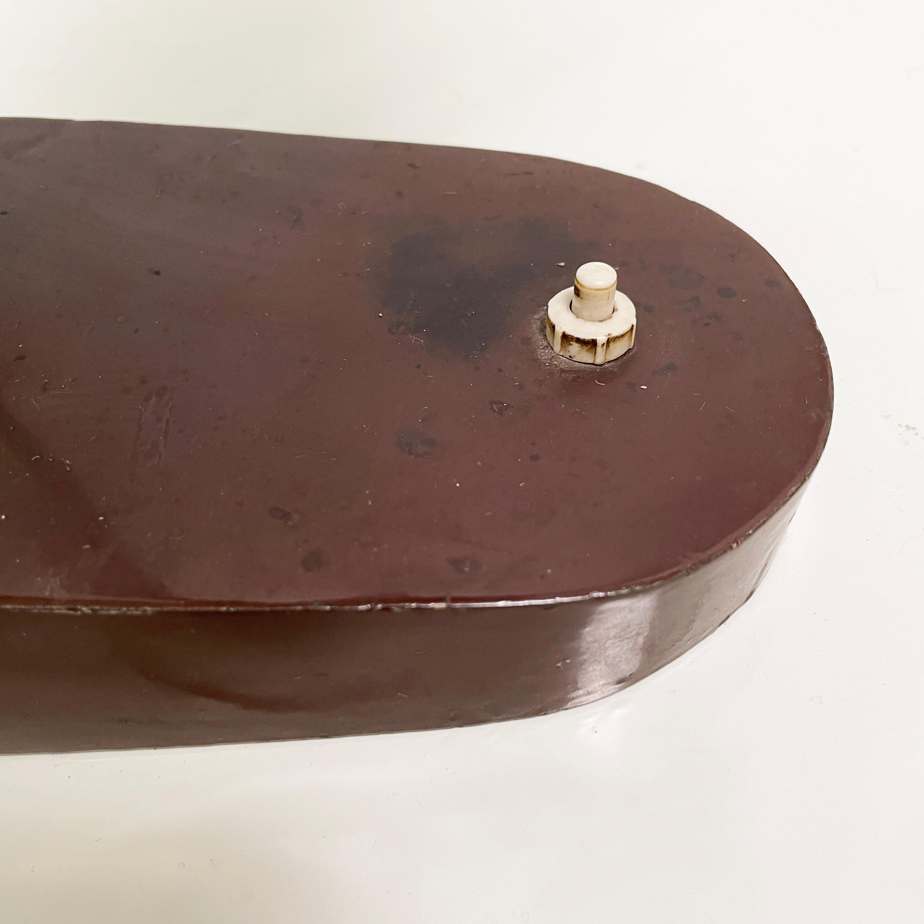 Lampada da scrivania o da tavolo regolabile in metallo marrone, anni '30. in vendita 13