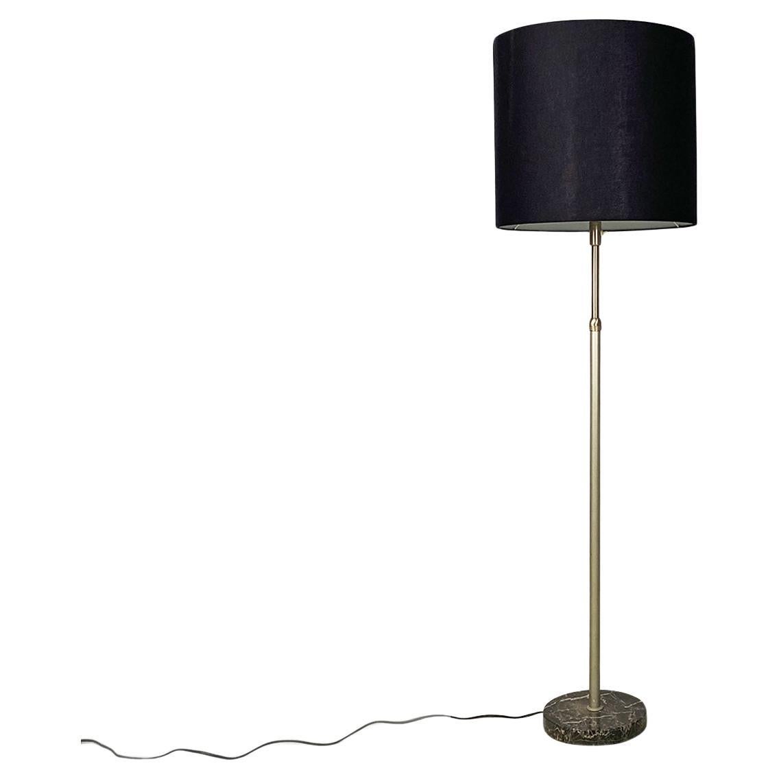 Italian mid-century modern adjustable telescopic floor lamp marble base, 1960s