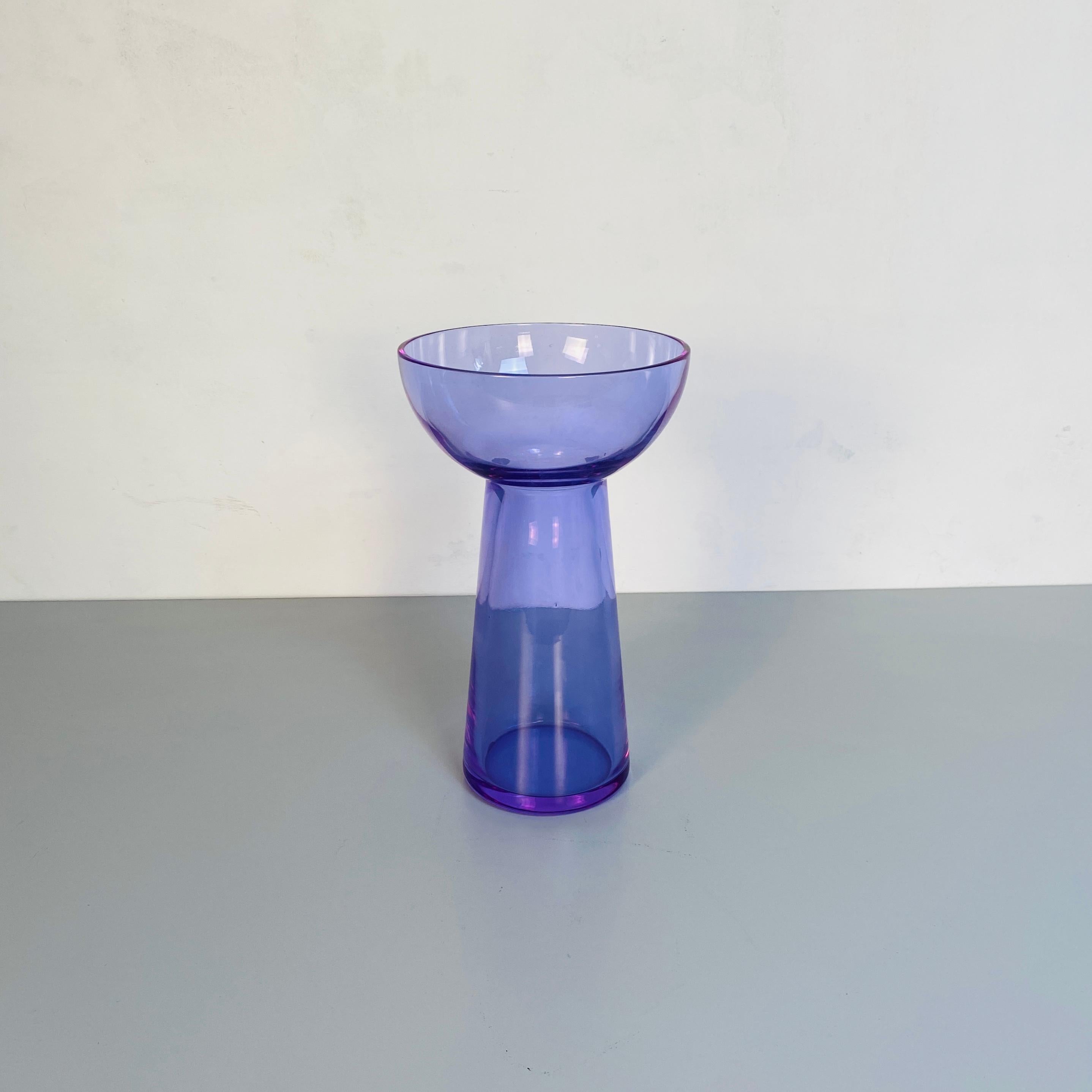 Late 20th Century Italian Mid-Century Modern Alexandrite Vase Attributed to Sergio Asti, 1970s For Sale