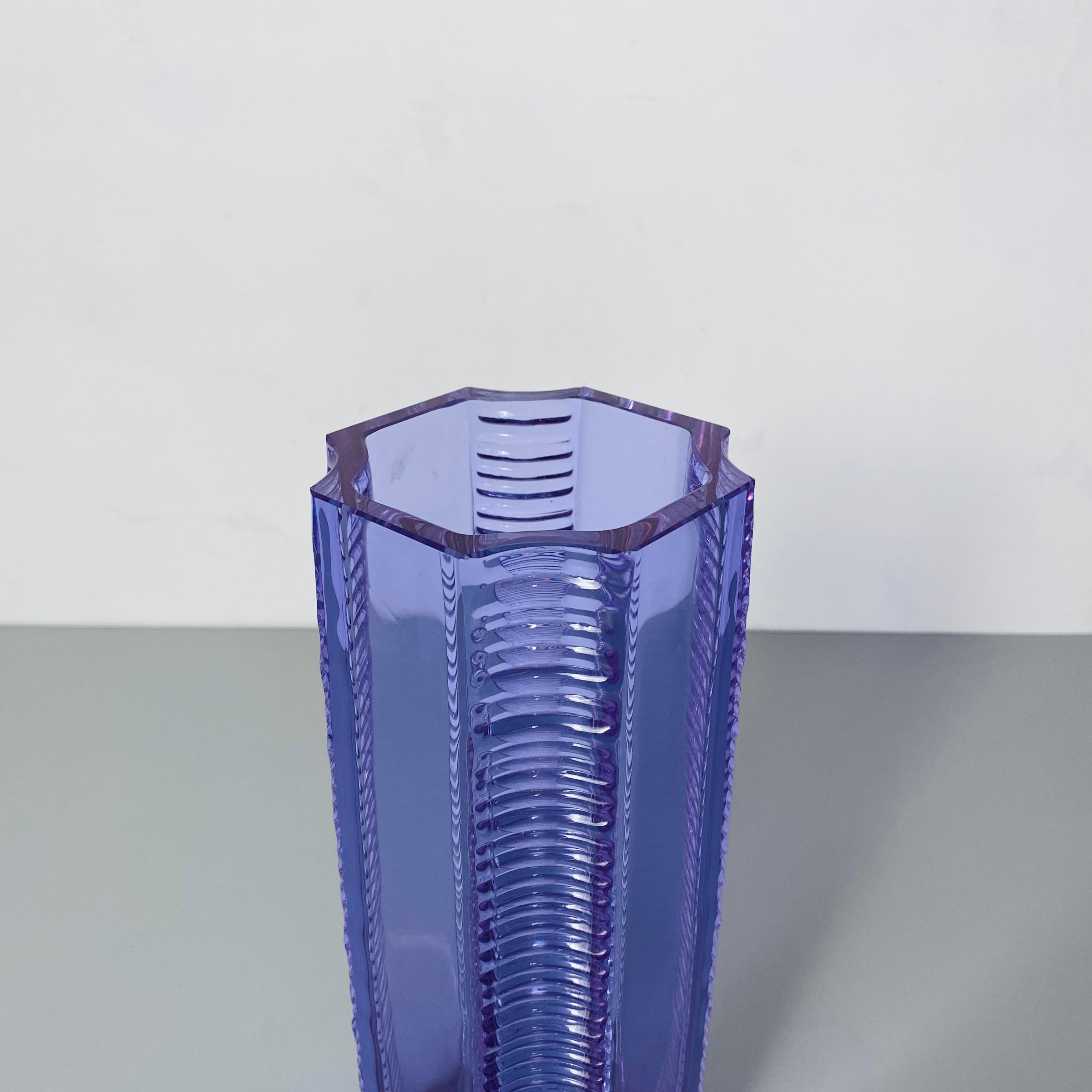 Italian Mid-Century Modern Alexandrite Vase with Irregular Shape, 1960s For Sale 2