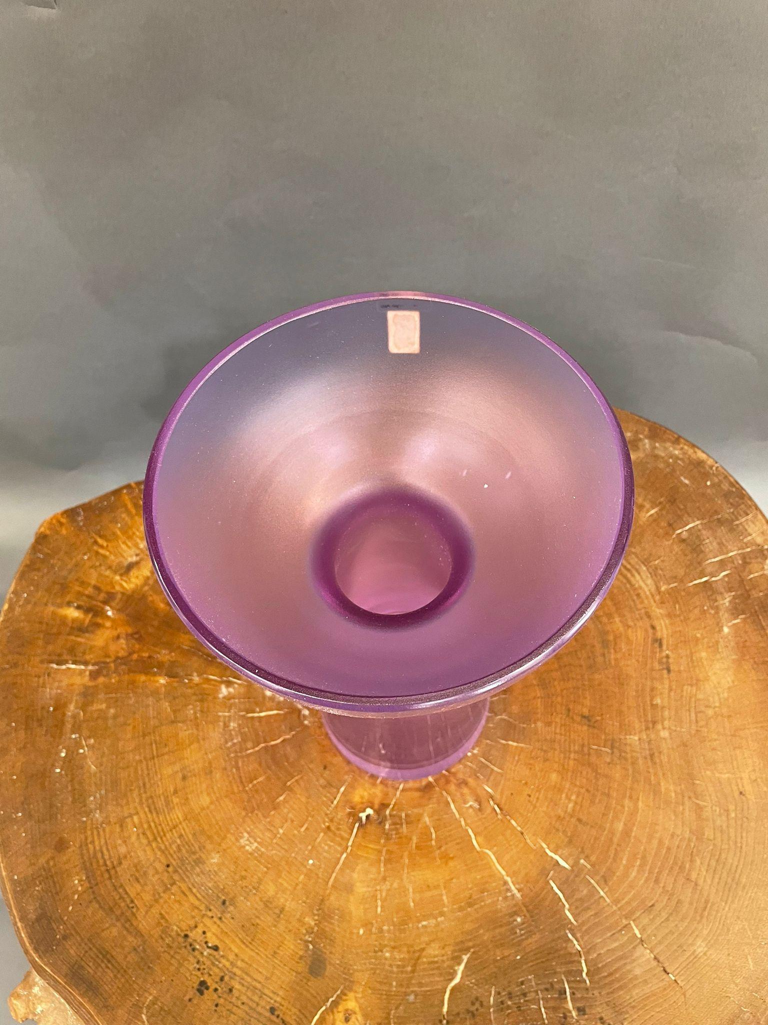 Italian Mid-Century Modern Amethyst Vase by Sergio Asti, 1970s In Good Condition For Sale In London, GB