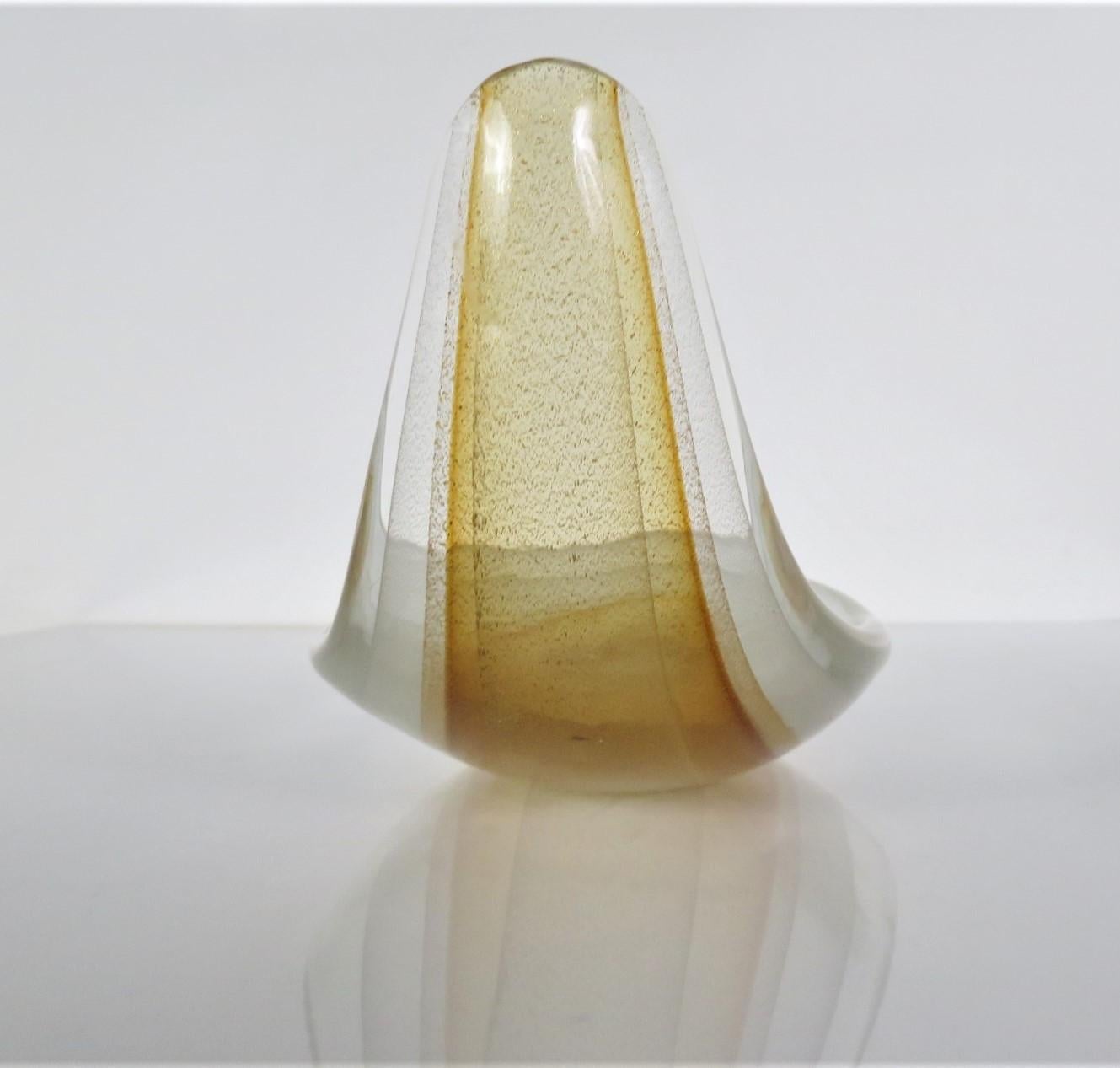 Cuenco poco profundo de cristal de Murano amorfo italiano de mediados de siglo Seguso Años 60 en Bueno estado para la venta en Miami, FL