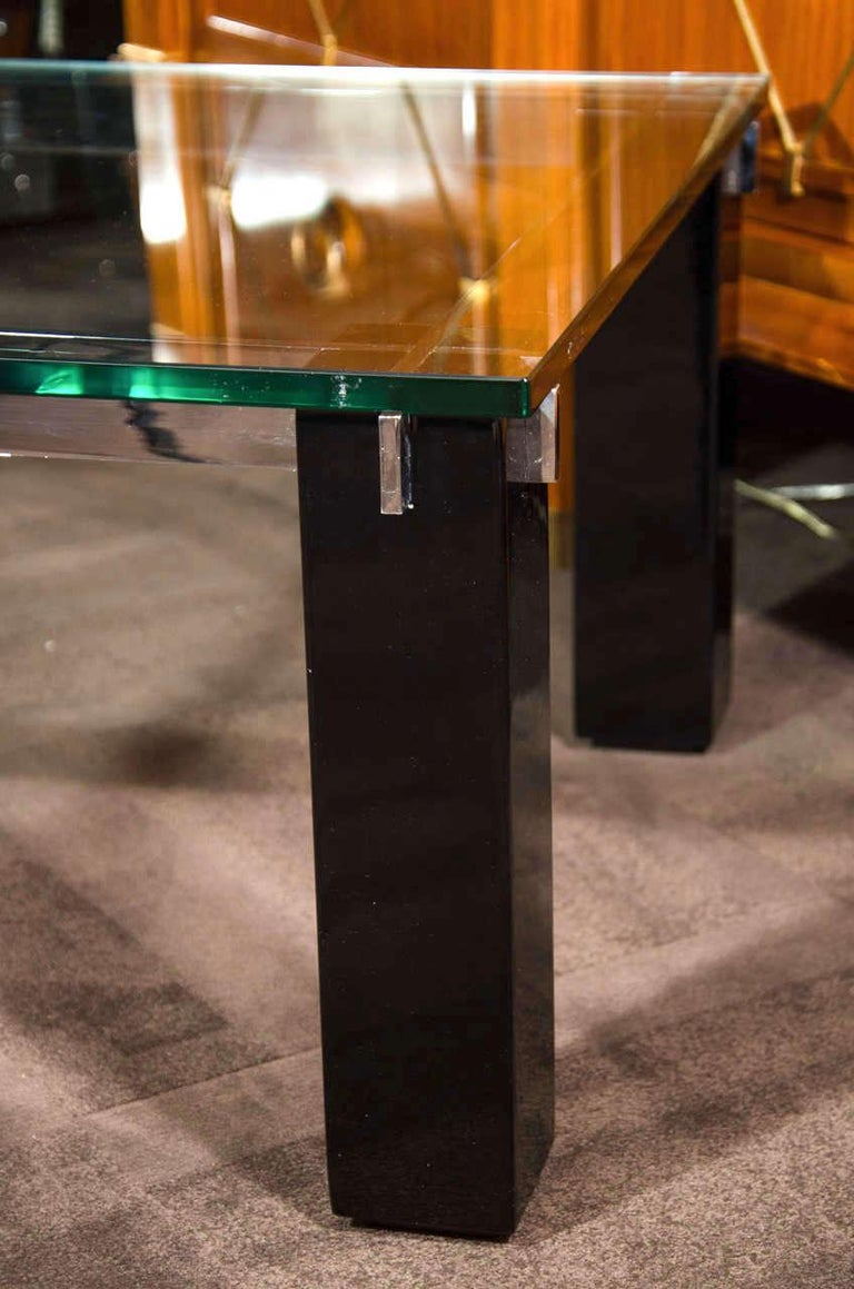 Italian MidCentury Modern Architectural Coffee Table For Sale at 1stDibs
