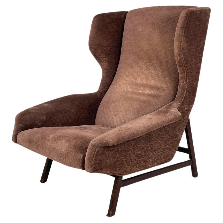 Italian mid-century modern armchair 877 by Gianfranco Frattini for Cassina, 1959 For Sale