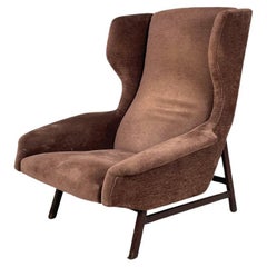 Retro Italian mid-century modern armchair 877 by Gianfranco Frattini for Cassina, 1959