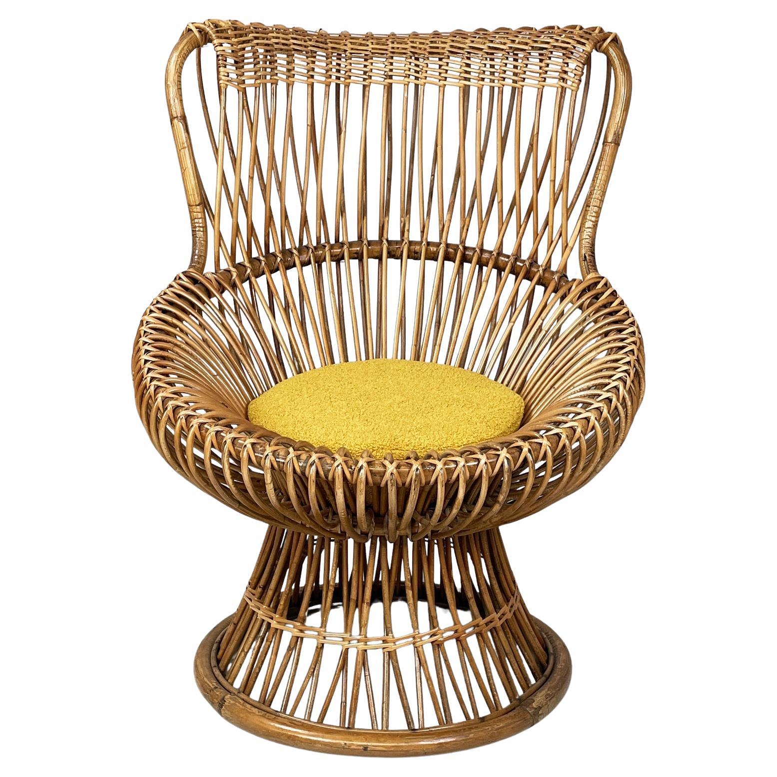 Italian mid-century modern armchair Margherita by Albini for Bonacina, 1960s in vendita