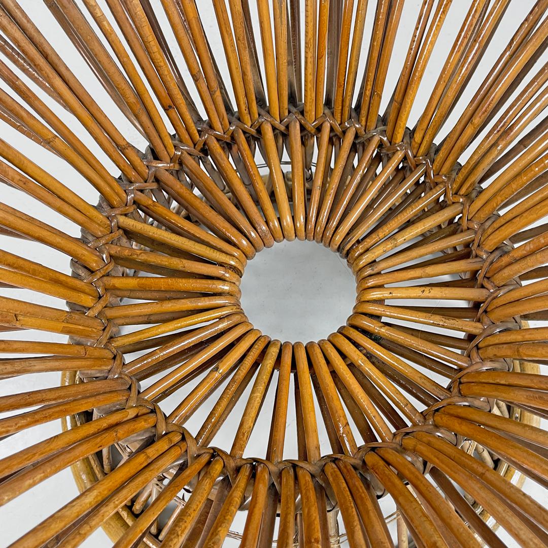 Italian mid-century modern armchair rattan Margherita Albini for Bonacina, 1951 8