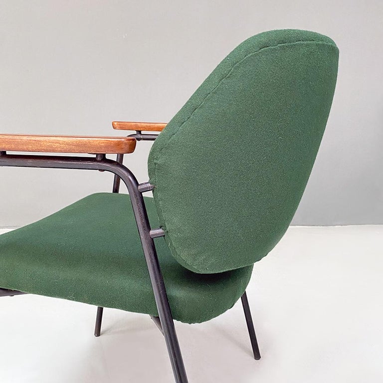 Italian Mid-Century Modern Armchair with Armrests by Walter Knoll, 1960s For Sale 5