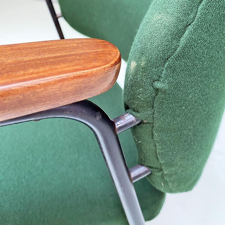 Italian Mid-Century Modern Armchair with Armrests by Walter Knoll, 1960s For Sale 6