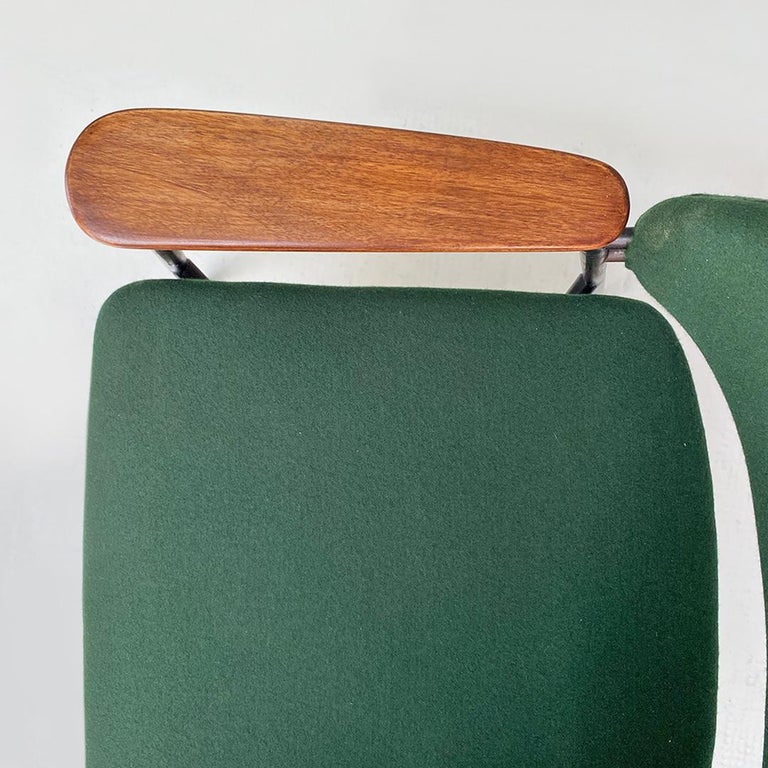 Italian Mid-Century Modern Armchair with Armrests by Walter Knoll, 1960s For Sale 4