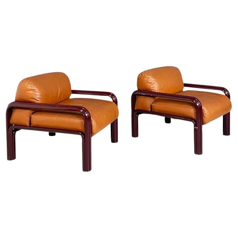 Italian Mid-Century Modern Armchairs Mod. 54-S1 by Gae Aulenti for Knoll, 1977 For Sale