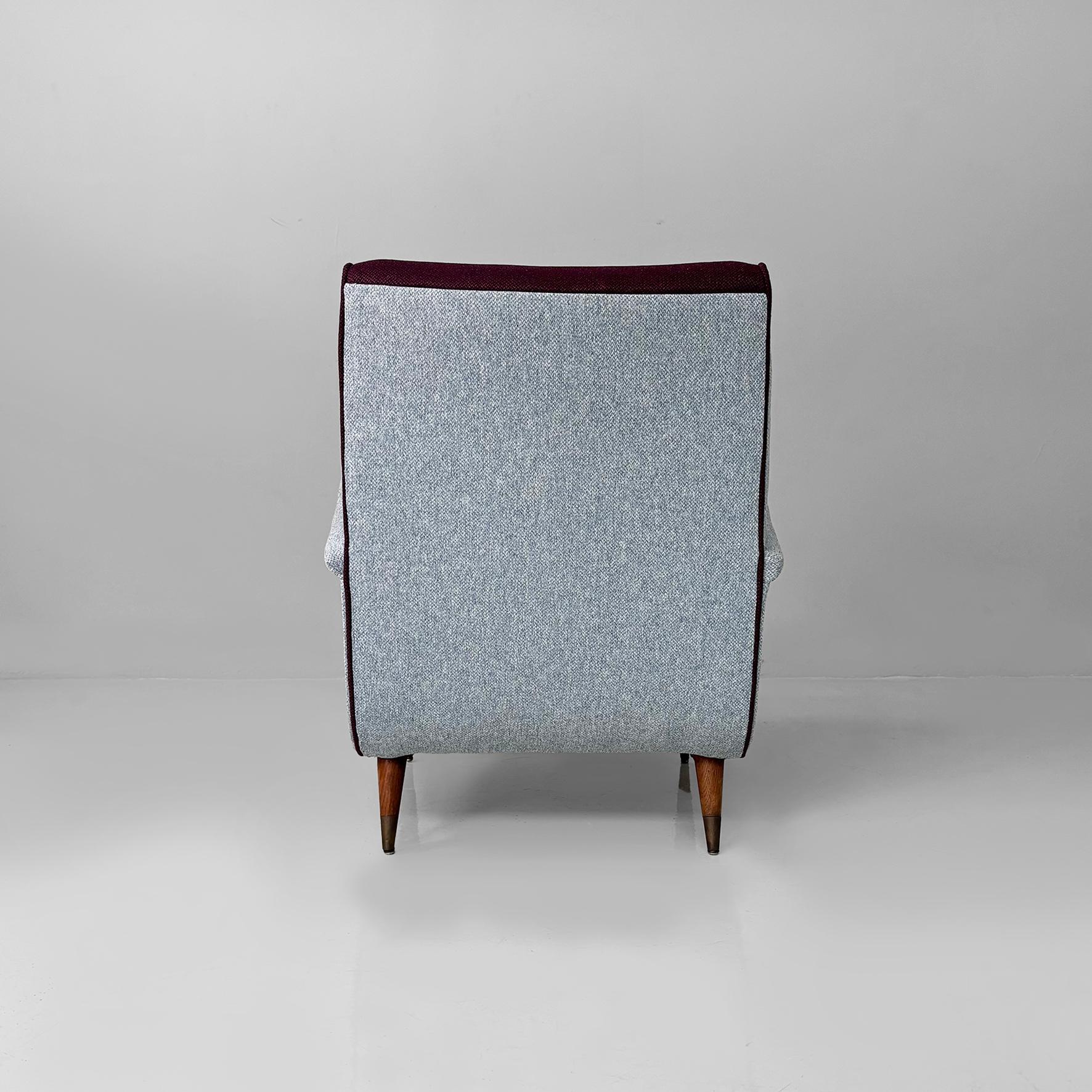 Tissu Fauteuils italiens modernes du milieu du siècle mod. 802 par Carlo De Carli Cassina, années 1950 en vente