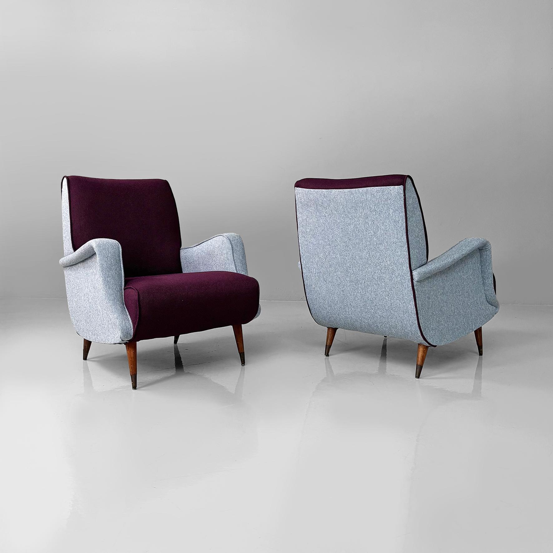 Fauteuils italiens modernes du milieu du siècle mod. 802 par Carlo De Carli Cassina, années 1950 en vente 1