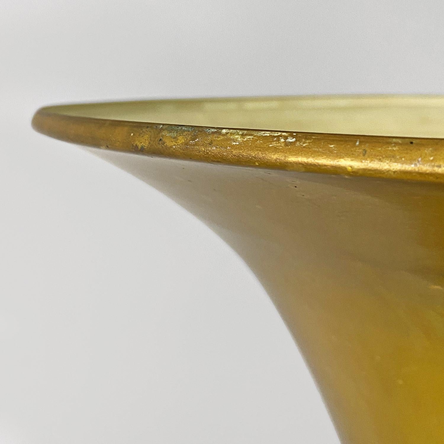 Lampada da terra italiana di metà secolo, stile art déco, interamente in ottone, anni '40 in vendita 3