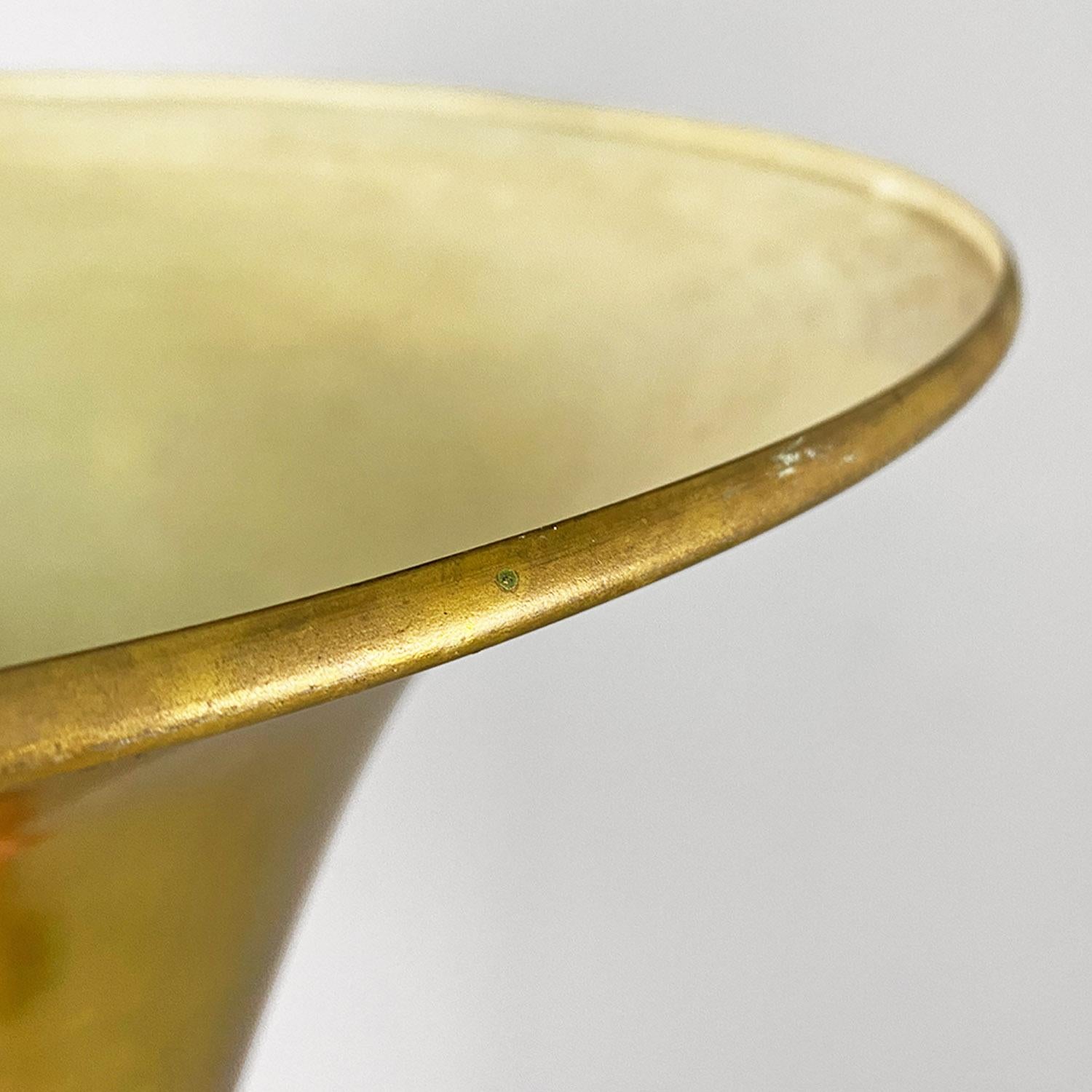 Lampada da terra italiana di metà secolo, stile art déco, interamente in ottone, anni '40 in vendita 2