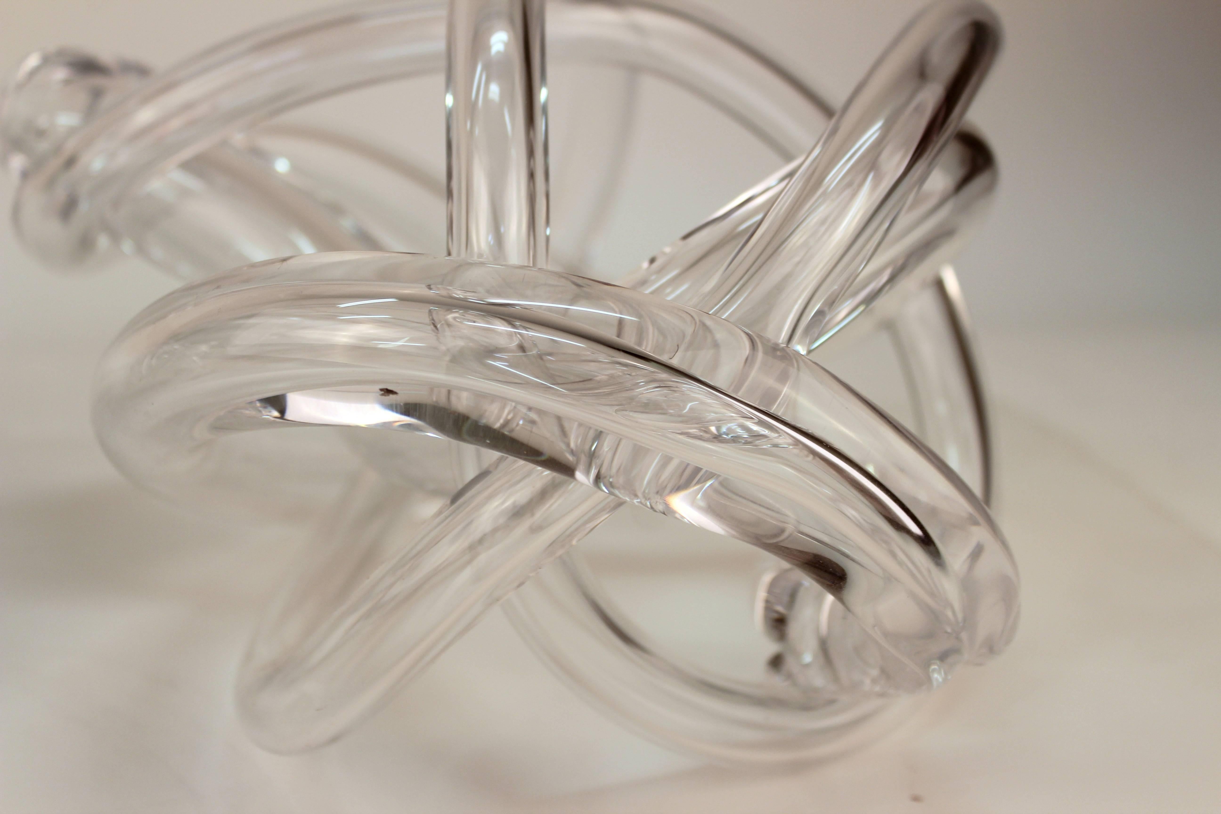 Italian Mid-Century Modern Art Glass Knotted Sculptures 6