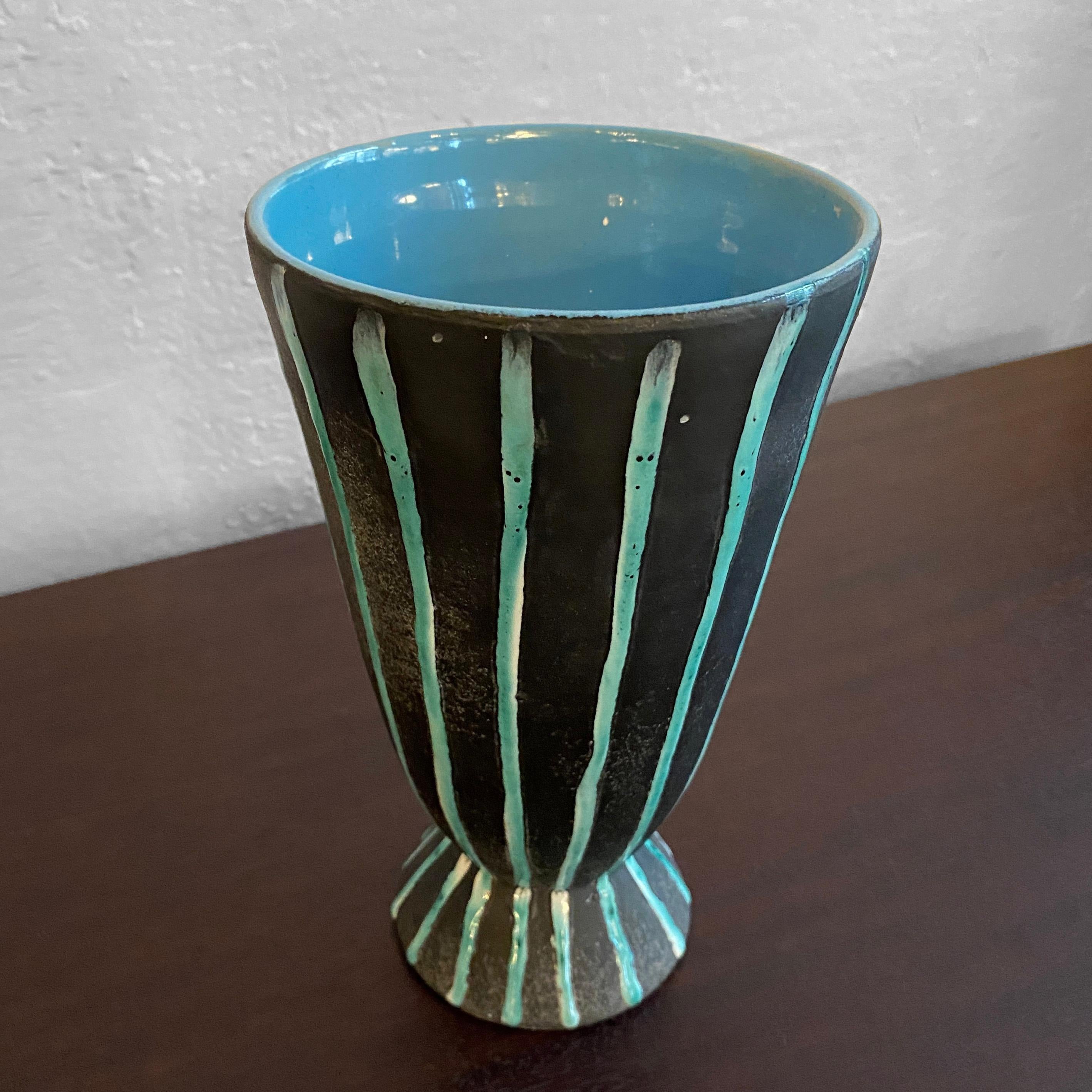 20th Century Italian Mid-Century Modern Art Pottery Vase