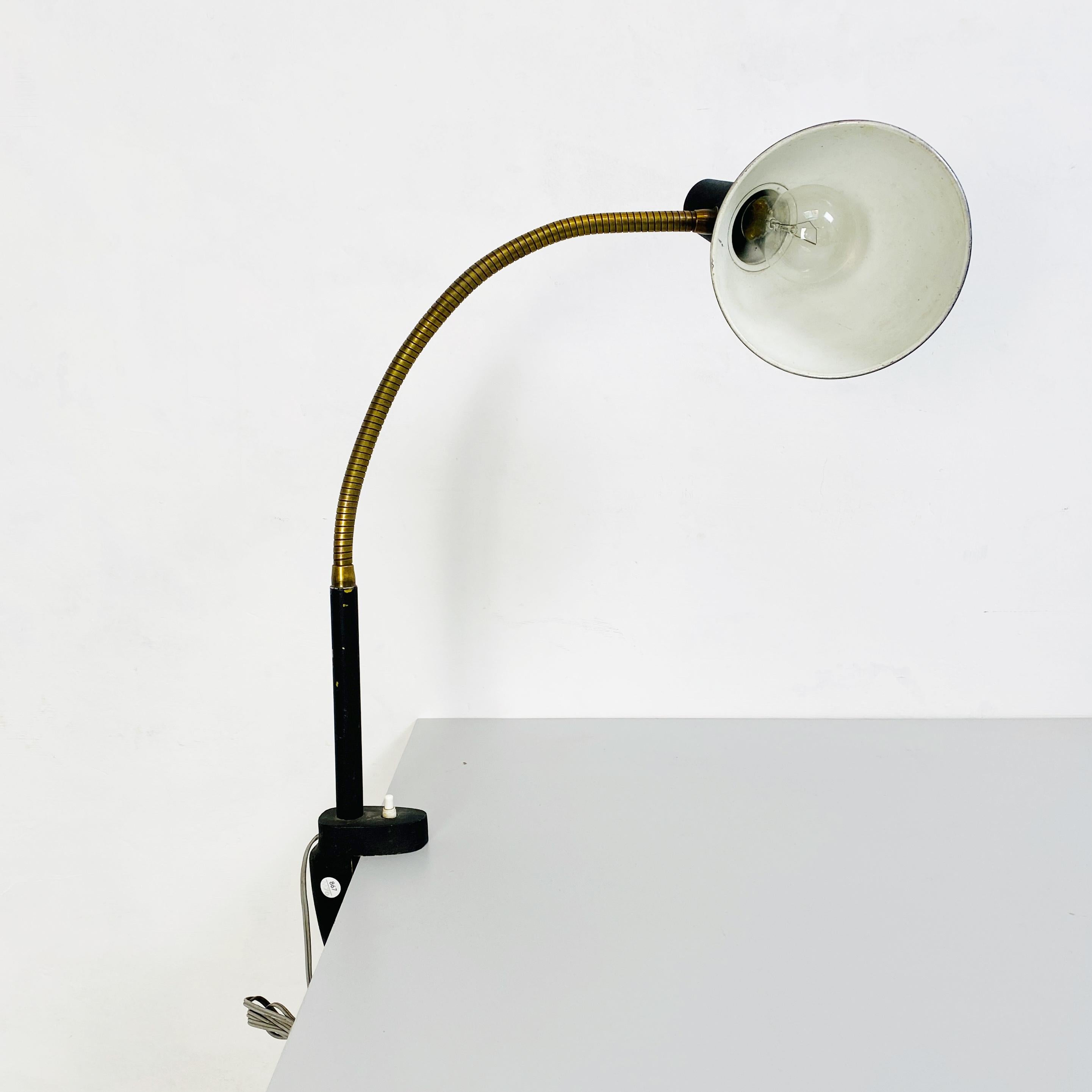 Italian Mid-Century Modern Articulated Table Lamp with Clamp-on, 1970s For Sale 2