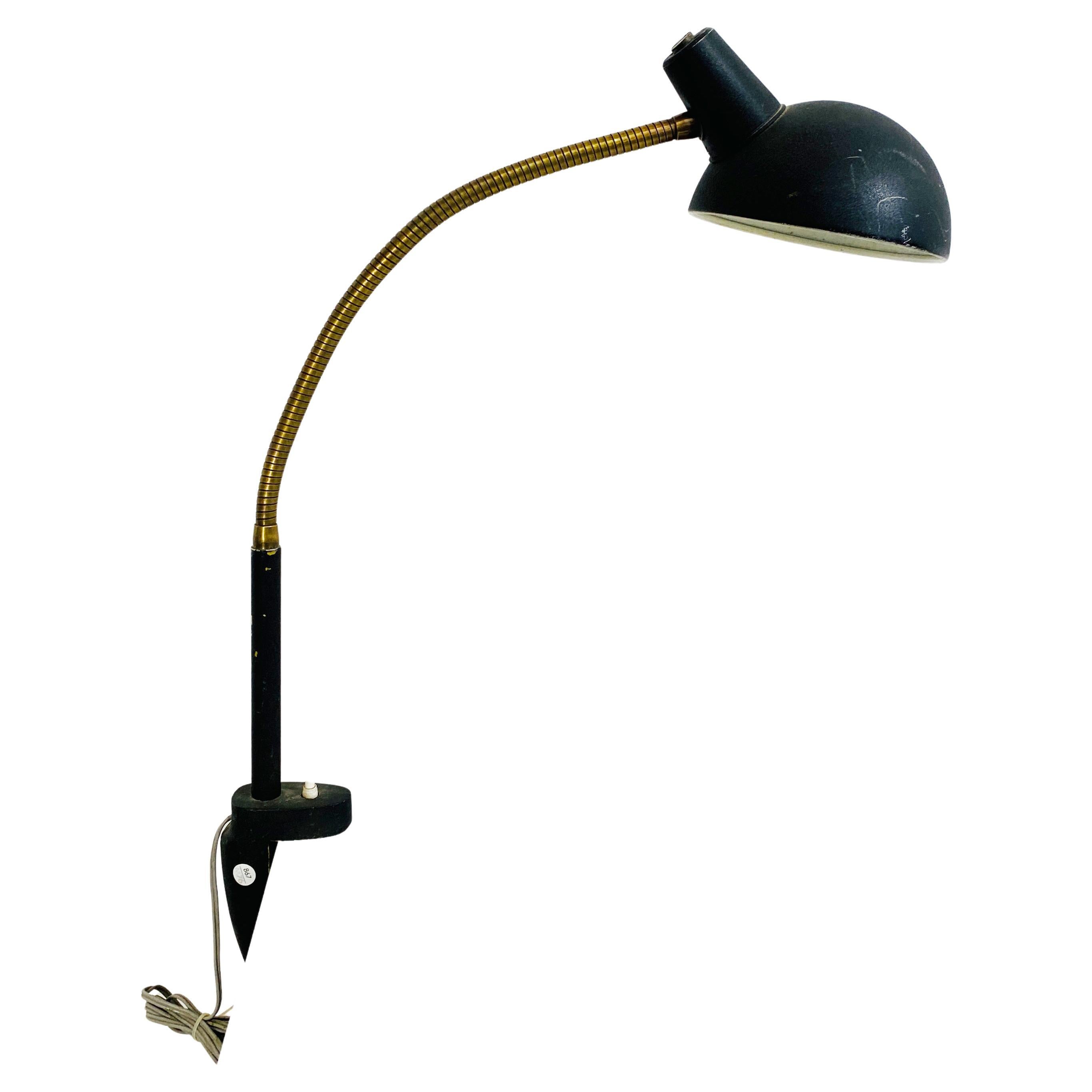 Italian Mid-Century Modern Articulated Table Lamp with Clamp-on, 1970s