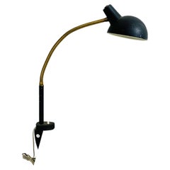 Vintage Italian Mid-Century Modern Articulated Table Lamp with Clamp-on, 1970s