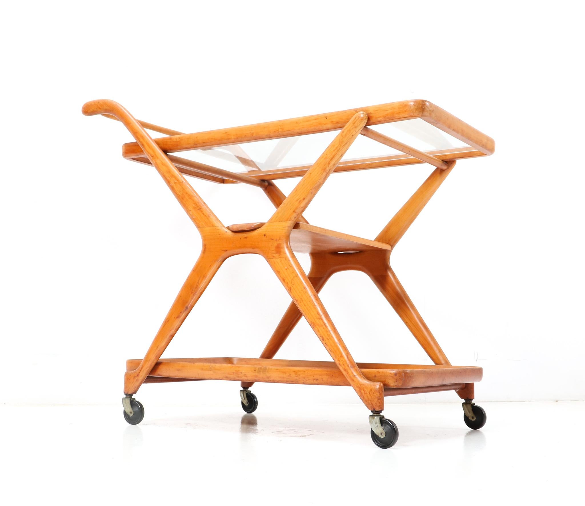 Mid-20th Century Italian Mid-Century Modern Bar Cart by Cesare Lacca for Cassina, 1950s