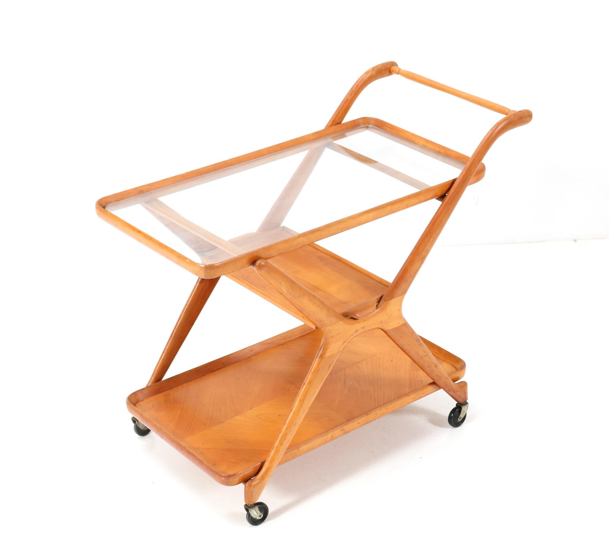 Italian Mid-Century Modern Bar Cart by Cesare Lacca for Cassina, 1950s 2