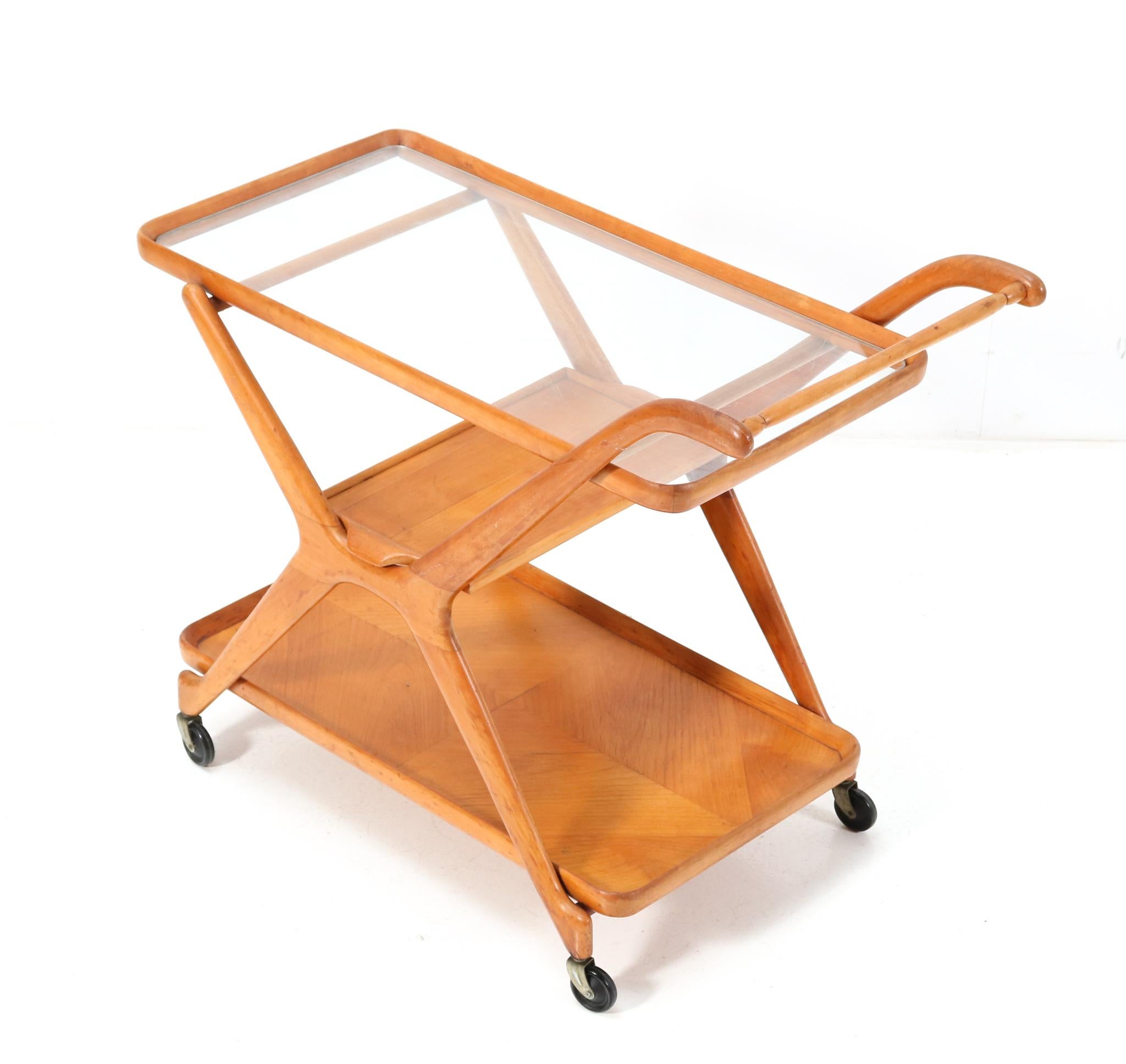 Italian Mid-Century Modern Bar Cart by Cesare Lacca for Cassina, 1950s 4